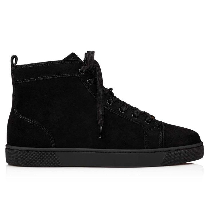 Christian Louboutin o1s1wg110924 Louis Flat High Top Sneaker in Black Size US 12 / EU 45 - 3 Thumbnail