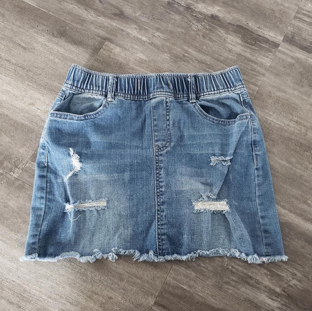 Designer Denim Distressed C'est Toi Jean Mini Size 28" / US 6 / IT 42 - 1 Thumbnail