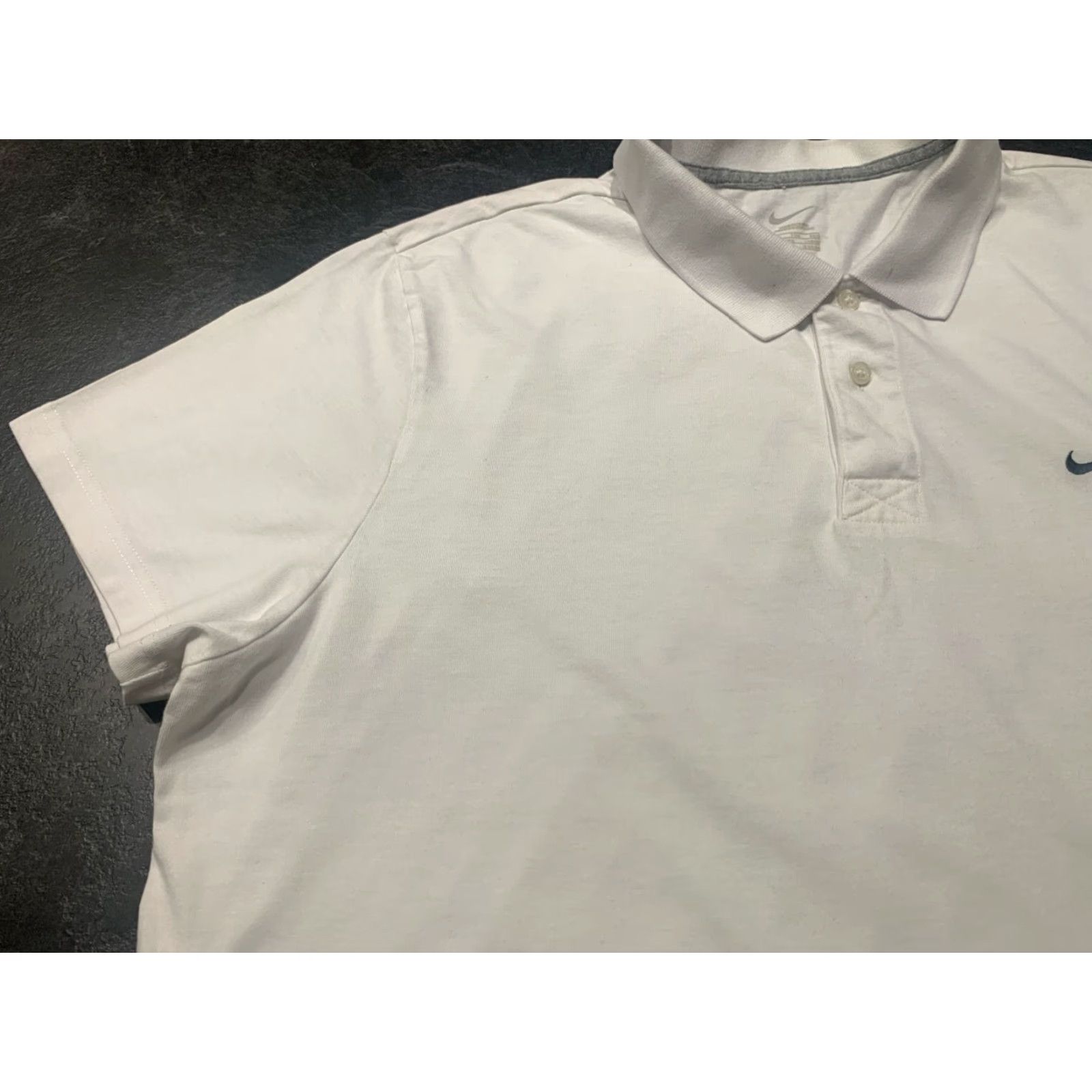Nike Nike Golf Dri-Fit Men’s Polo Shirt 2XL White Short Sleeve Cotton Athletic Golf Size US XXL / EU 58 / 5 - 6 Thumbnail