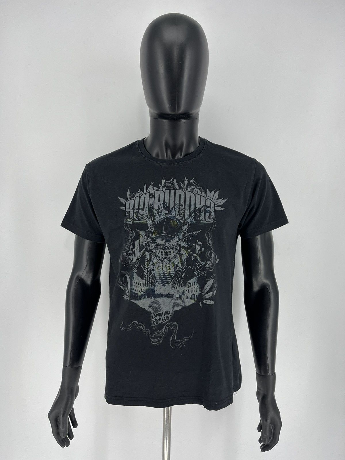 Affliction × Buddha to Buddha Vintage Big Buddha Skull Affliction Style Cyber-Y2K Tee Size US L / EU 52-54 / 3 - 2 Thumbnail