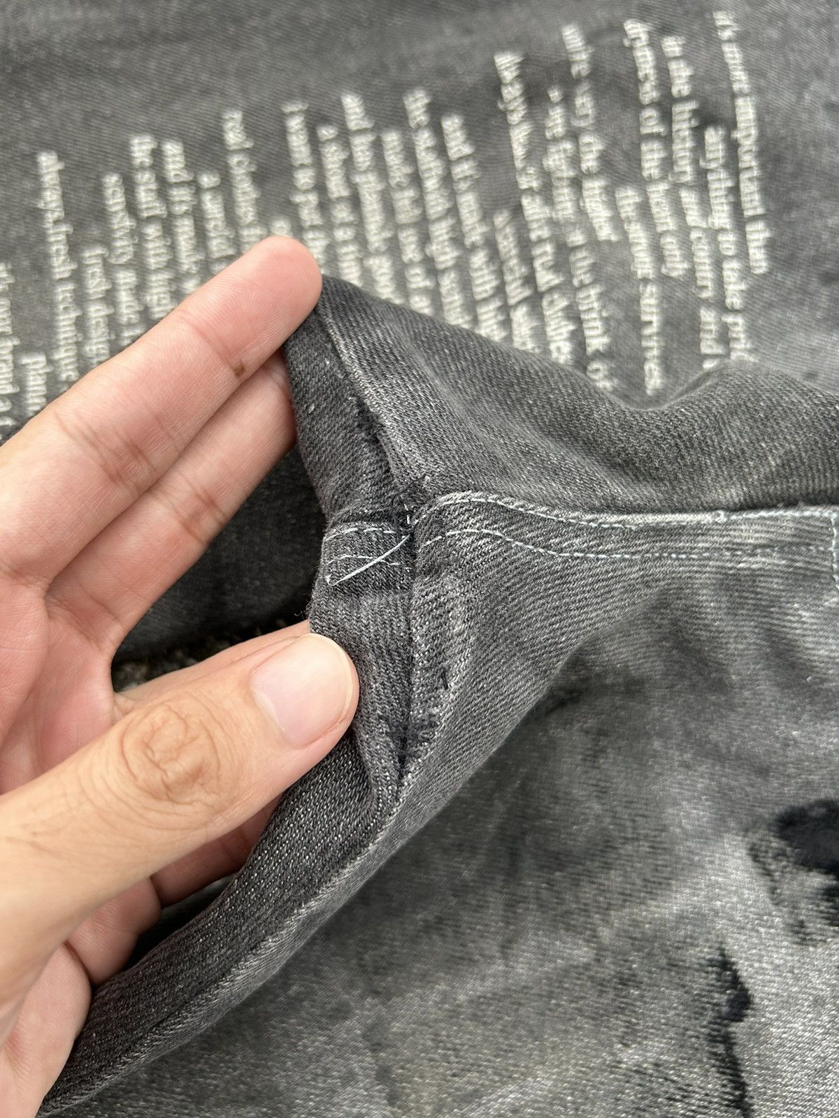 In The Attic in The Attic Poem Denim Junya Watanabe CDG☠️🎌☠️ Size US 32 / EU 48 - 13 Thumbnail
