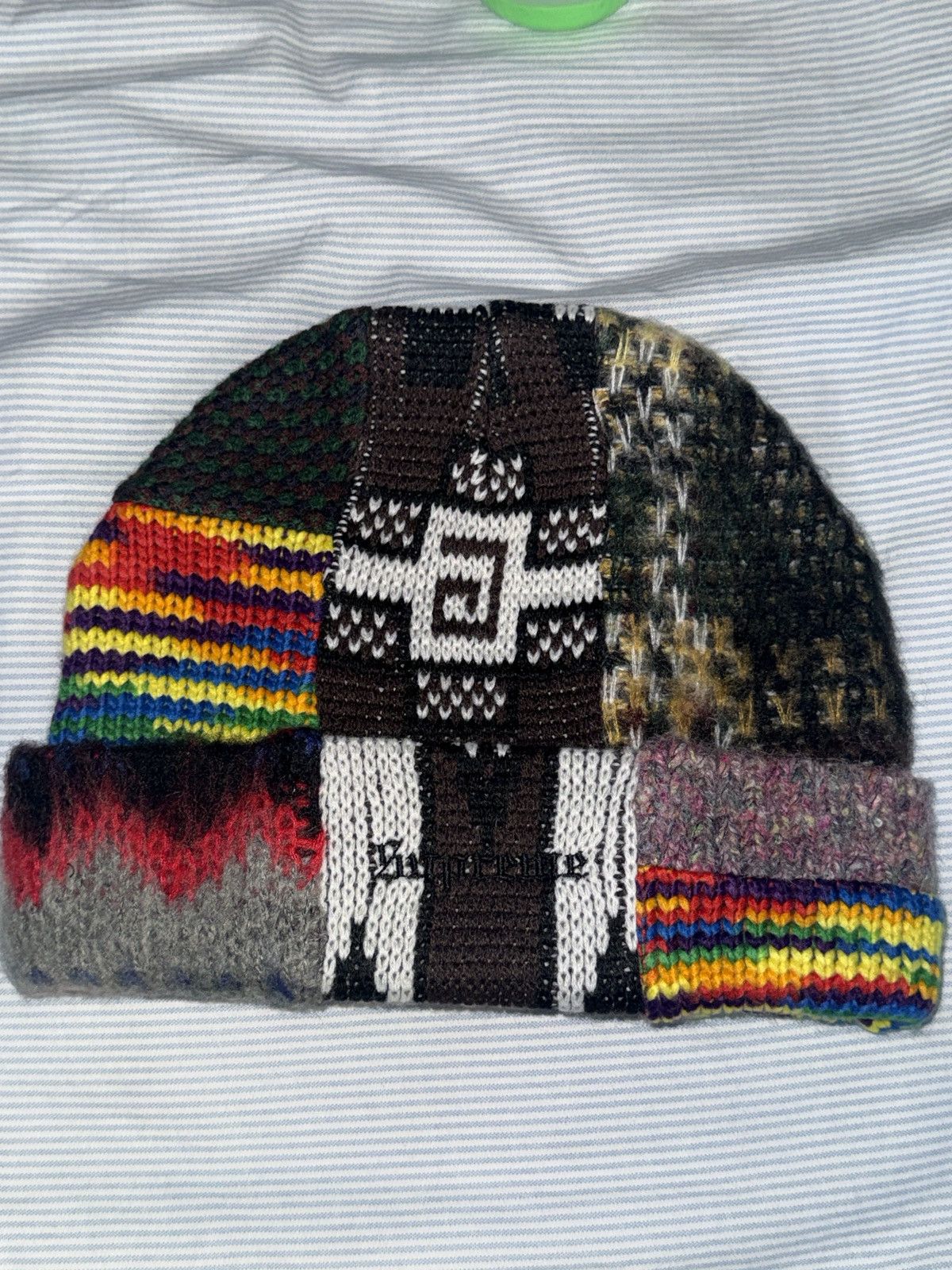 Supreme Supreme Patchwork Beanie | Grailed