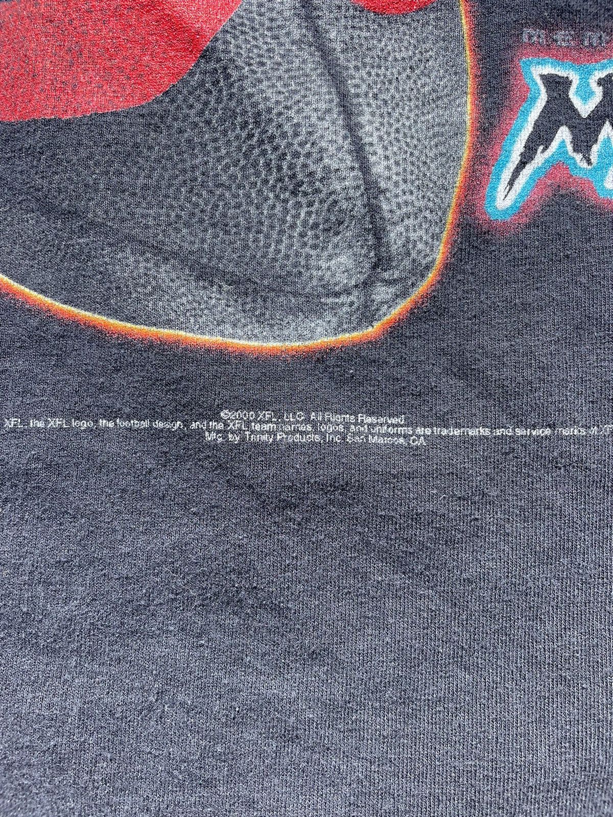 Vintage Y2K Memphis Maniacs XFL Graphic Tshirt Size US XL / EU 56 / 4 - 3 Thumbnail