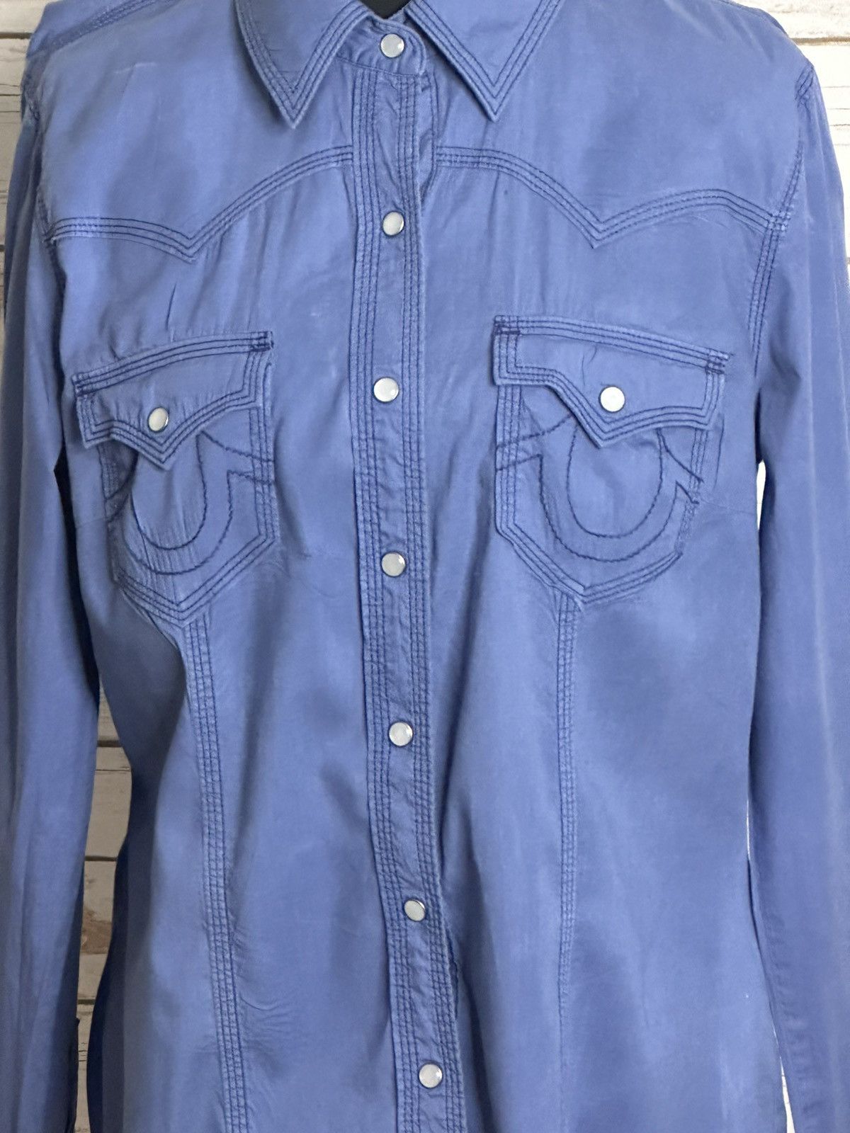 True Religion True Religion blue Western long sleeve button-up shirt Size S / US 4 / IT 40 - 3 Thumbnail