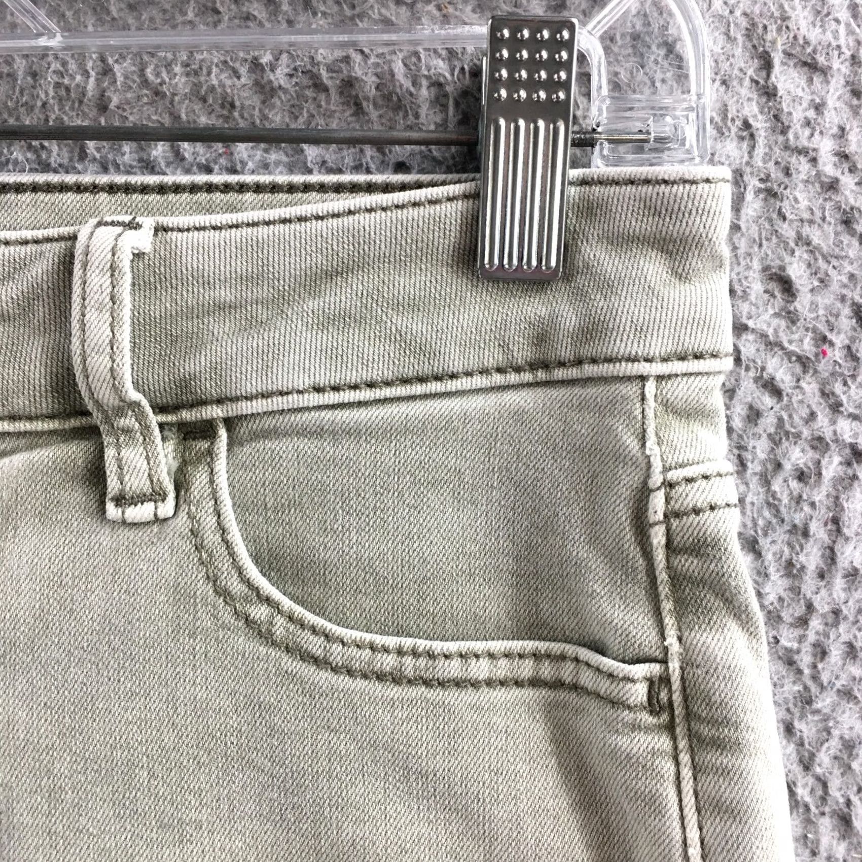 American Eagle Outfitters American Eagle Outfitters Cut-Off Shorts Womens 4 Green Gray Low Rise Stretch Denim Shorts Womens 4 Green Gray Stretch Vintage: No Size 27" / US 4 / IT 40 - 5 Thumbnail