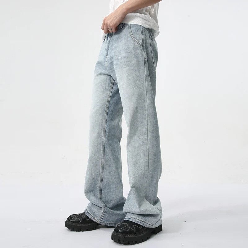 Jean × Vintage Wide Leg Bottom Denim Size US 32 / EU 48 - 3 Thumbnail