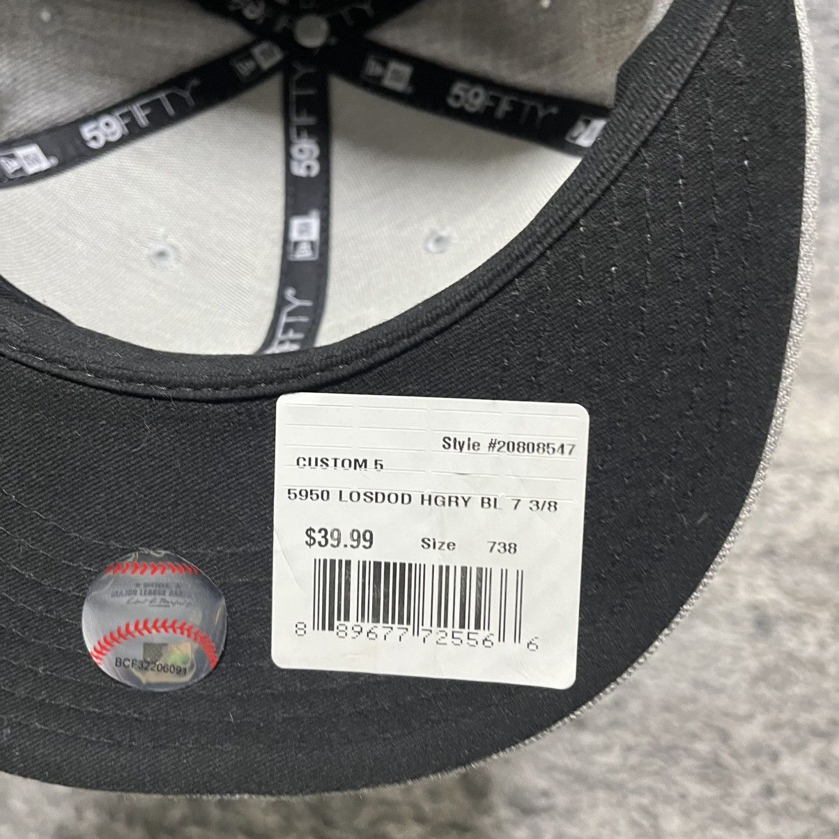 New Era New Era 59Fifty Los Angeles Dodgers MLB 7 3/8 Fitted Hat Size ONE SIZE - 6 Thumbnail