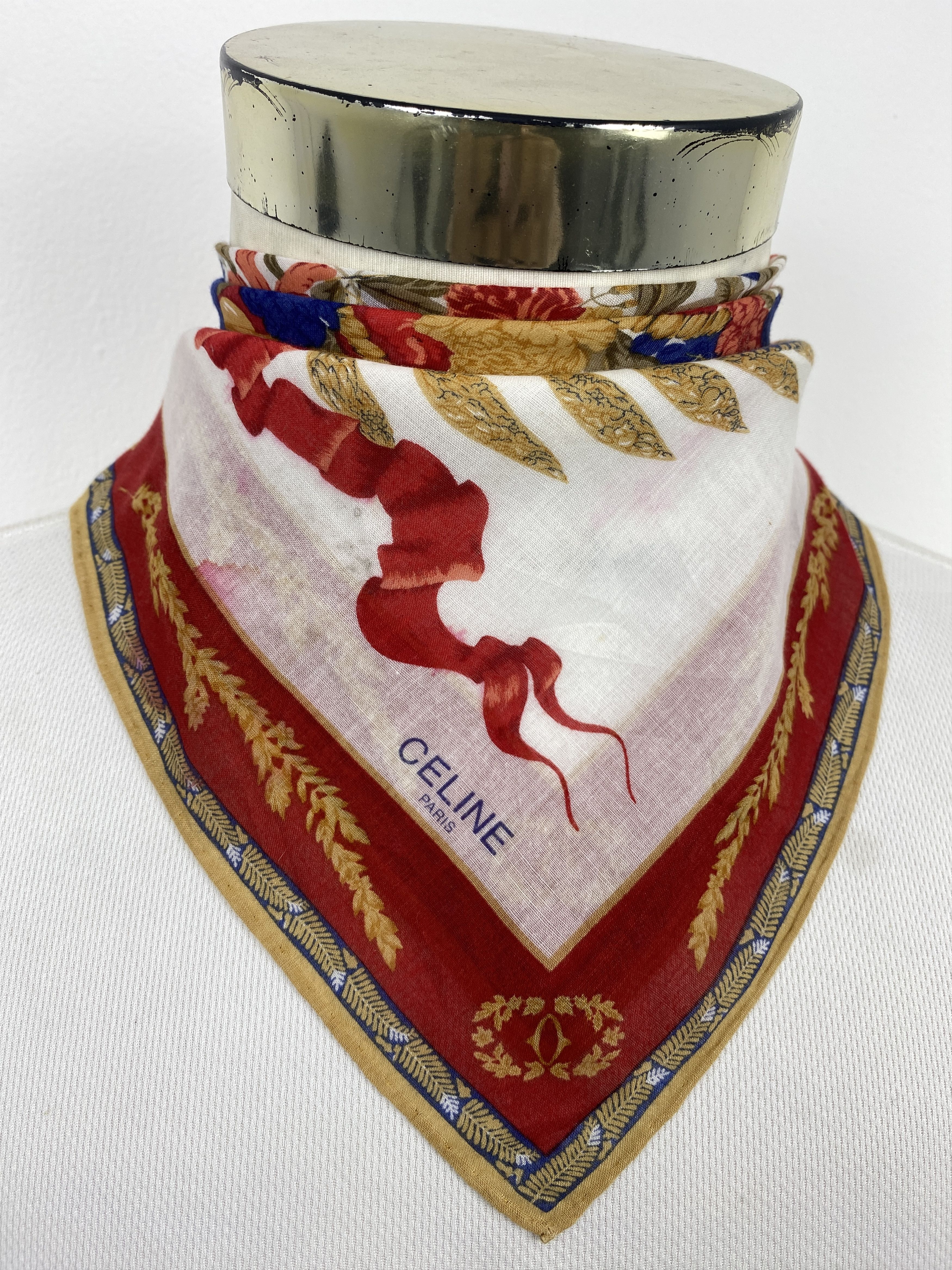 Celine Vintage Celine HandkerchIef / Neckerchief KT0302 Size ONE SIZE - 2 Thumbnail