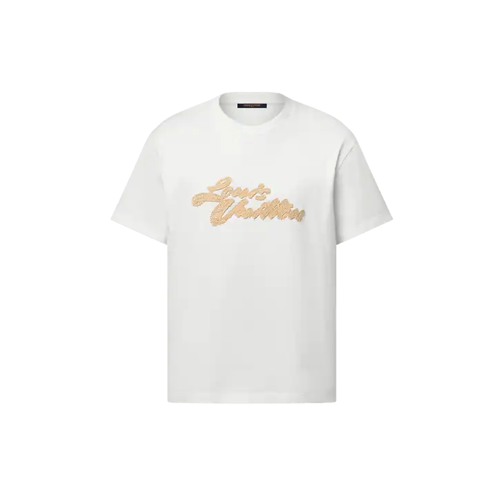 【NIGO☆主役級の可愛さ】Louis Vuitton★グラフィックTシャツ Louis Vuitton x Nigo Embroidered T-Shirt Milky White Men's