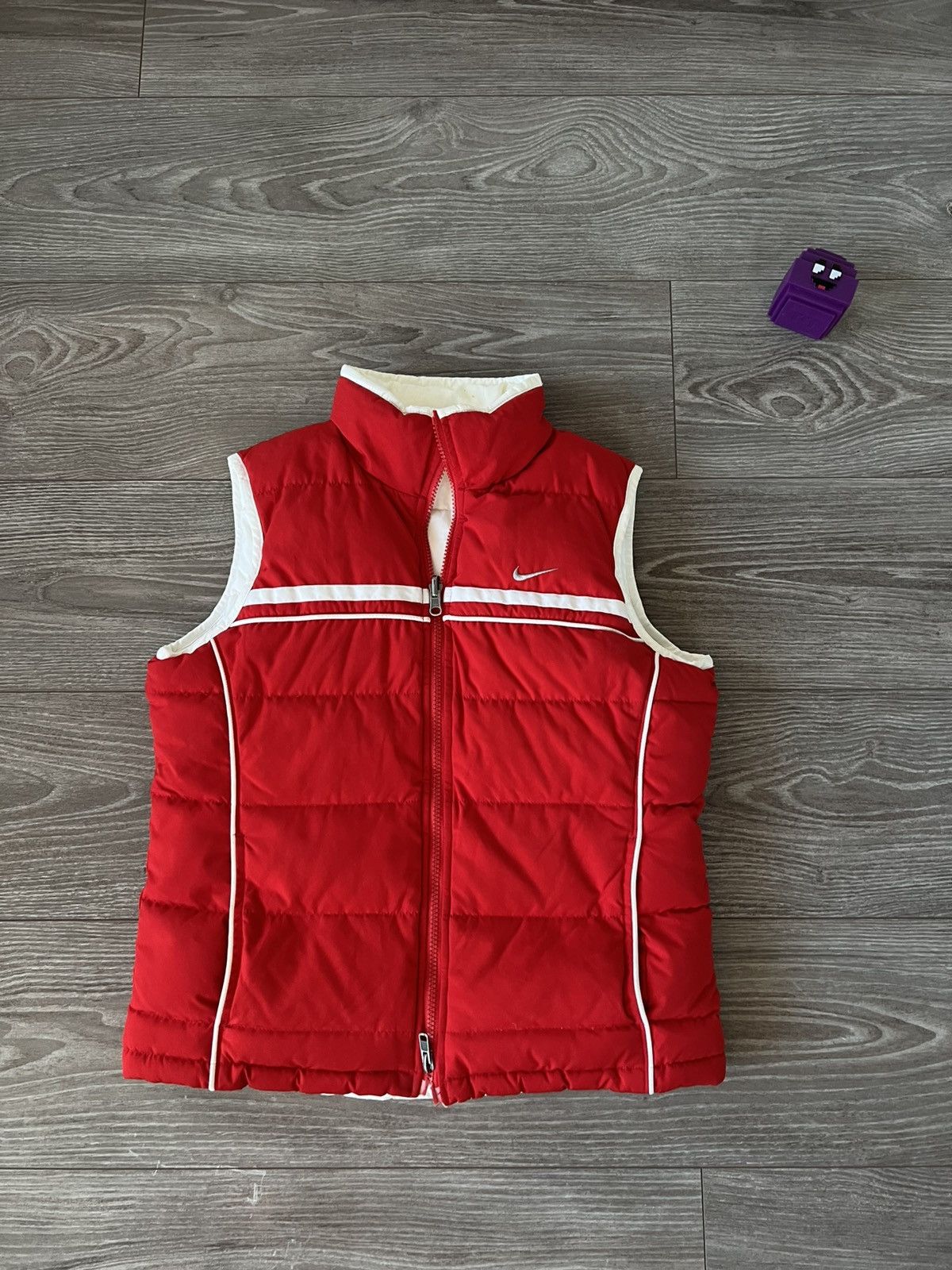 Vintage ‼️Vintage Embroidered Swoosh Logo Insulated Reversible Vest‼️ Size S / US 4 / IT 40 - 2 Thumbnail