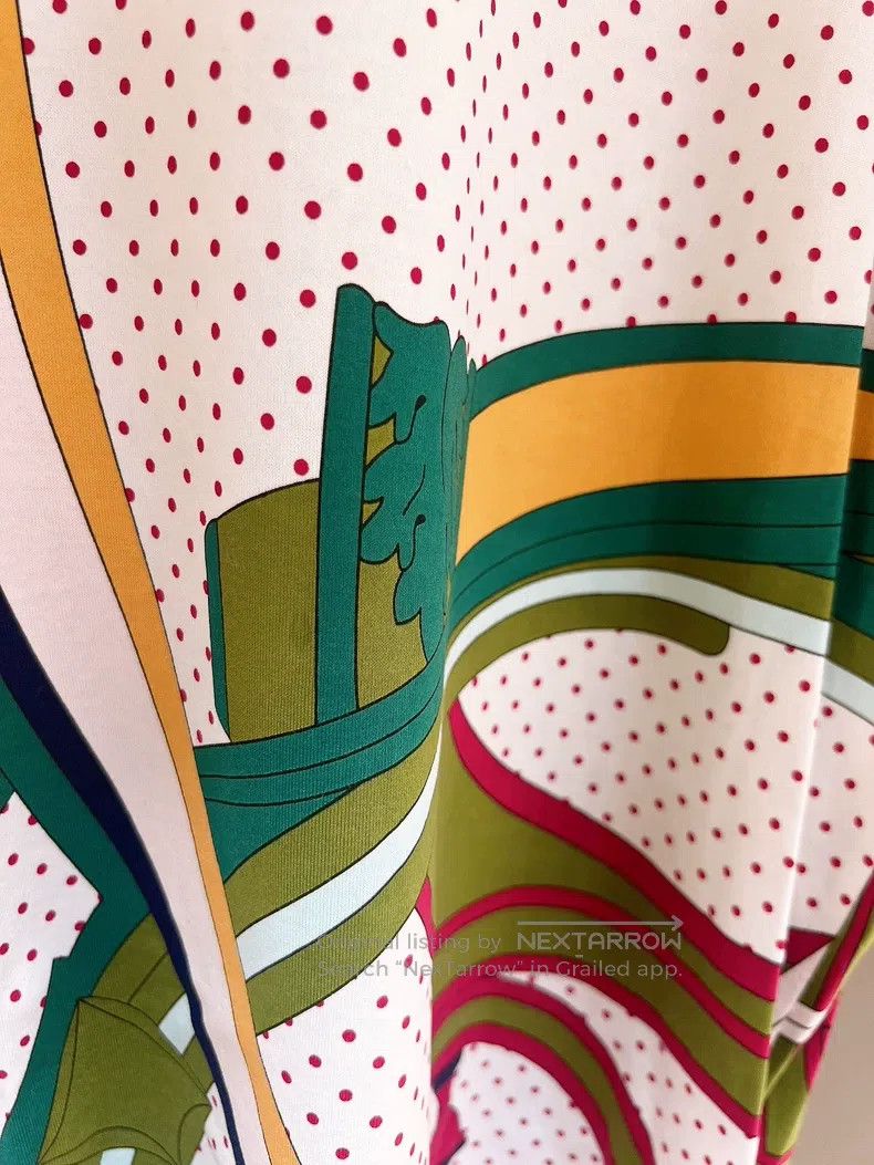 Hermes Hermes Colorful Wheel Print Small Polka Dot Short Sleeve T Size XS / US 0-2 / IT 36-38 - 4 Thumbnail