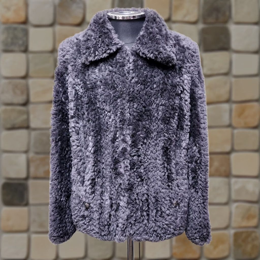 Vintage VINTAGE Paula Lishman Canadian-made beaver jacket Size M Women's Jacket Gray Overcoat Fur Canada M Women Size M / US 6-8 / IT 42-44 - 1 Thumbnail