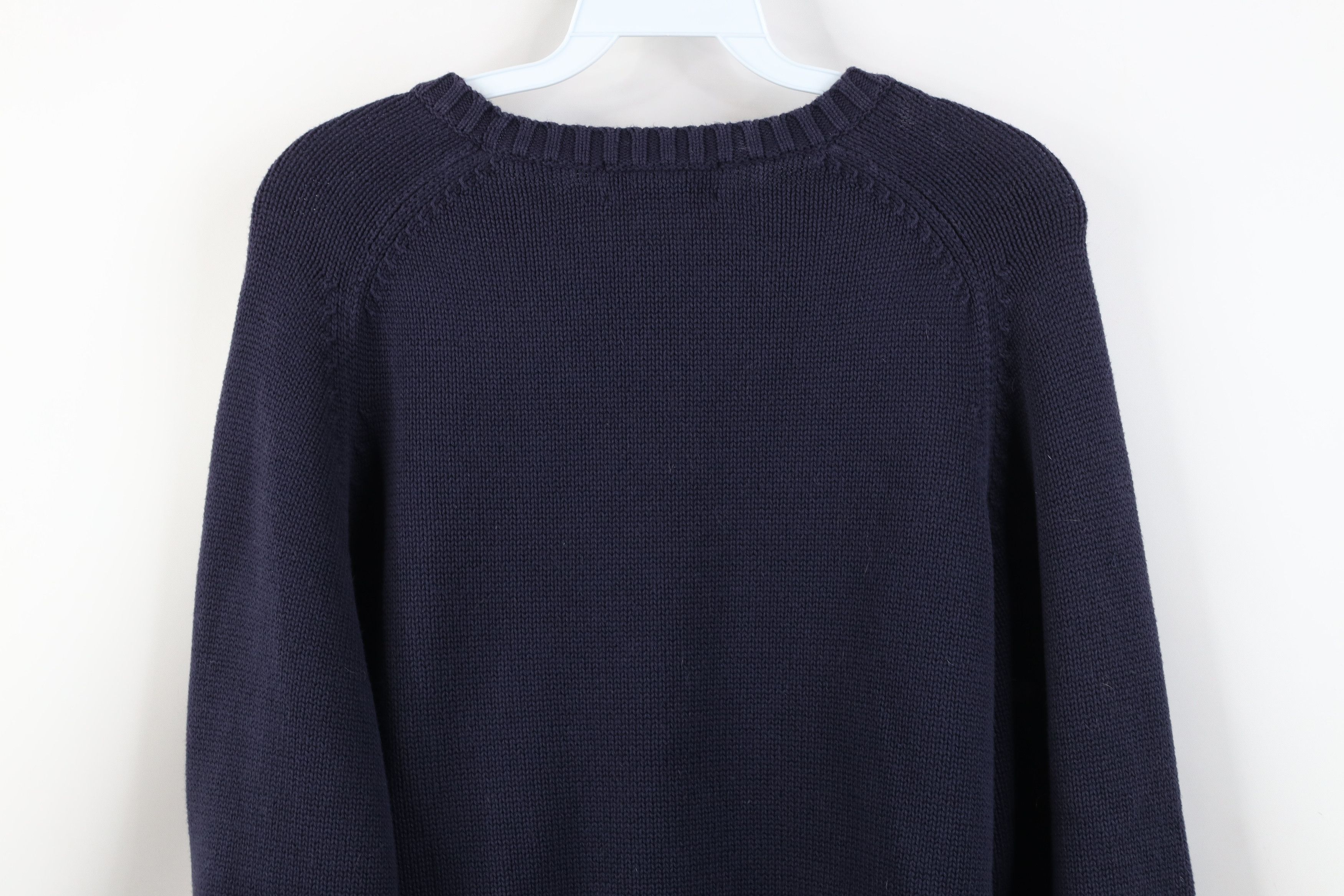 Lands' End Vintage 90s Lands End Faded Cotton Ribbed Knit Sweater Japan Size XL / US 12-14 / IT 48-50 - 11 Thumbnail