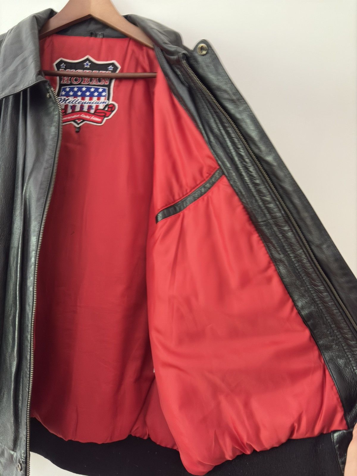 Designer × Michael Hoban × Vintage Michael Hoban USA Millennium 2000 – Vintage Leather Jacket Size US XL / EU 56 / 4 - 9 Thumbnail