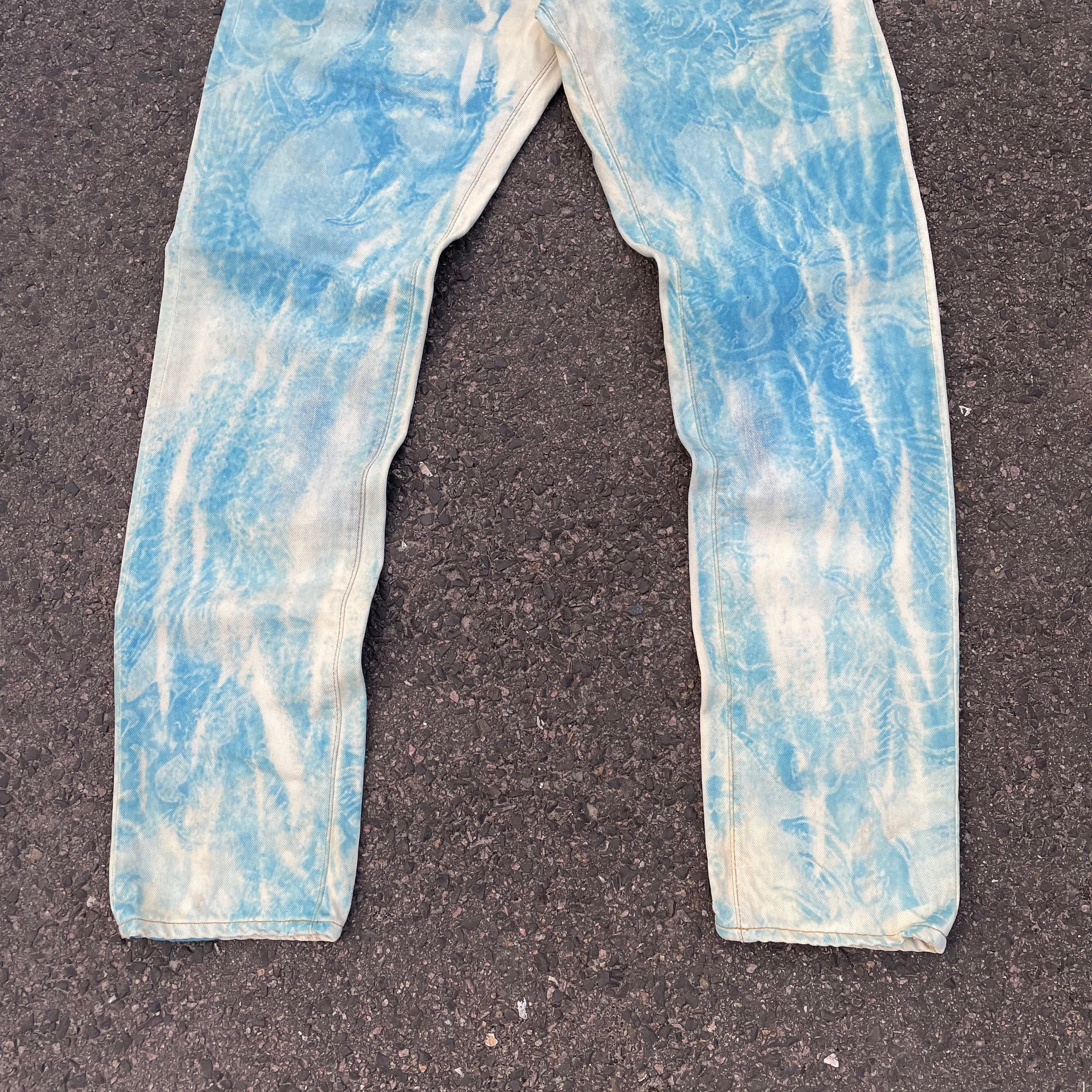 Carhartt Custom Carhartt 30x32 Blue Graphic Pants Y2K Grunge Art Size US 30 / EU 46 - 18 Thumbnail