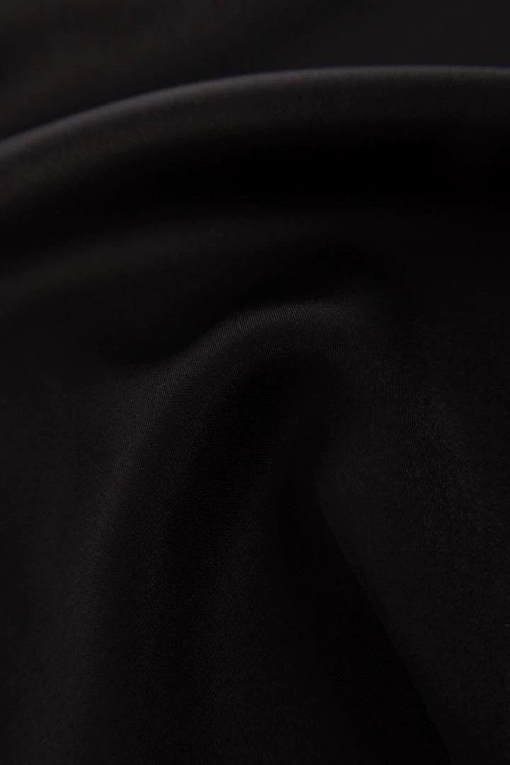 Saint Laurent Paris Saint Laurent FW23 Black Silk Satin Bow Tie Scarf Metal Tag Size ONE SIZE - 6 Thumbnail
