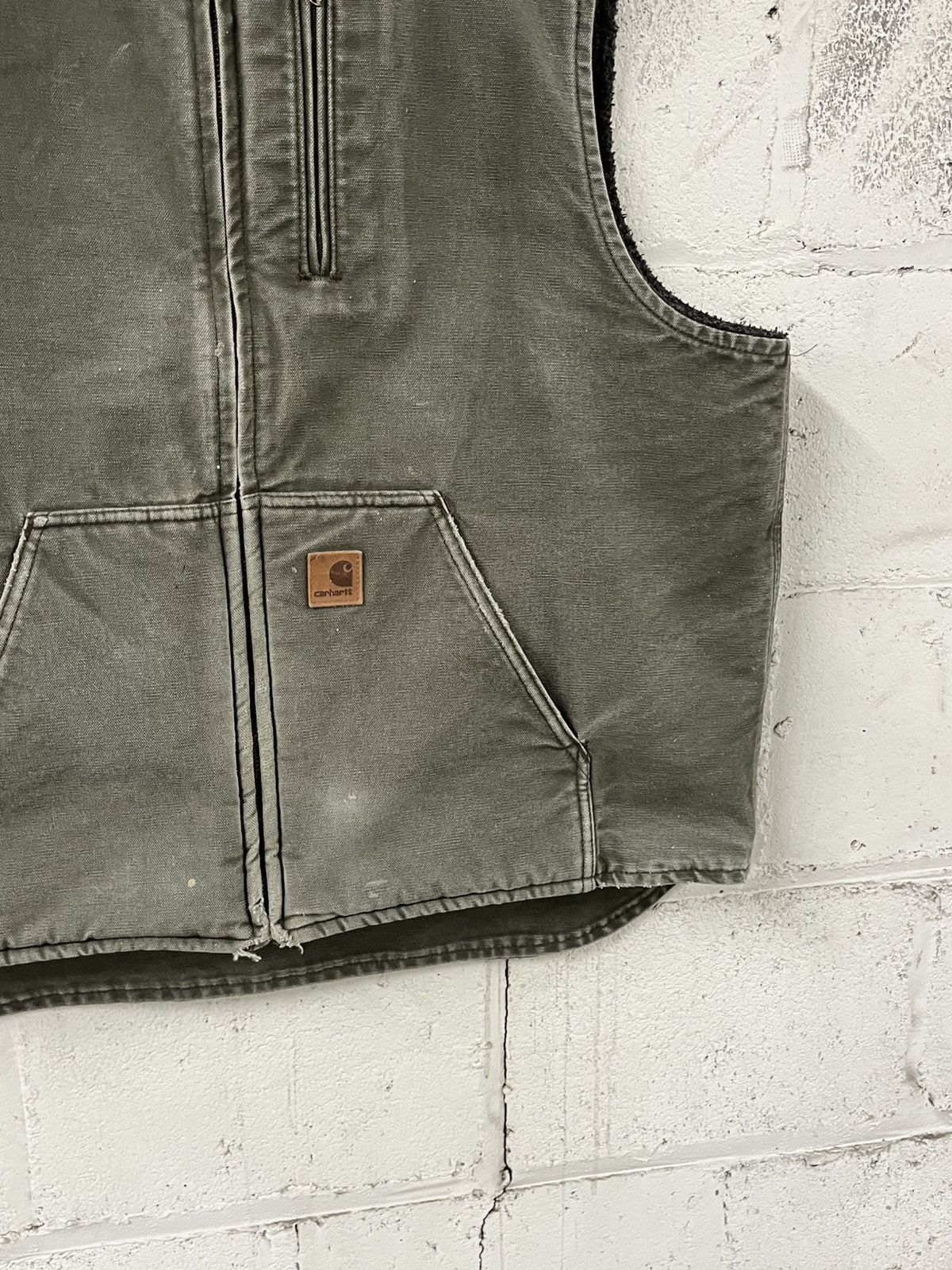 Carhartt Carhartt vest vintage sun faded green rare workwear Size US XL / EU 56 / 4 - 5 Thumbnail
