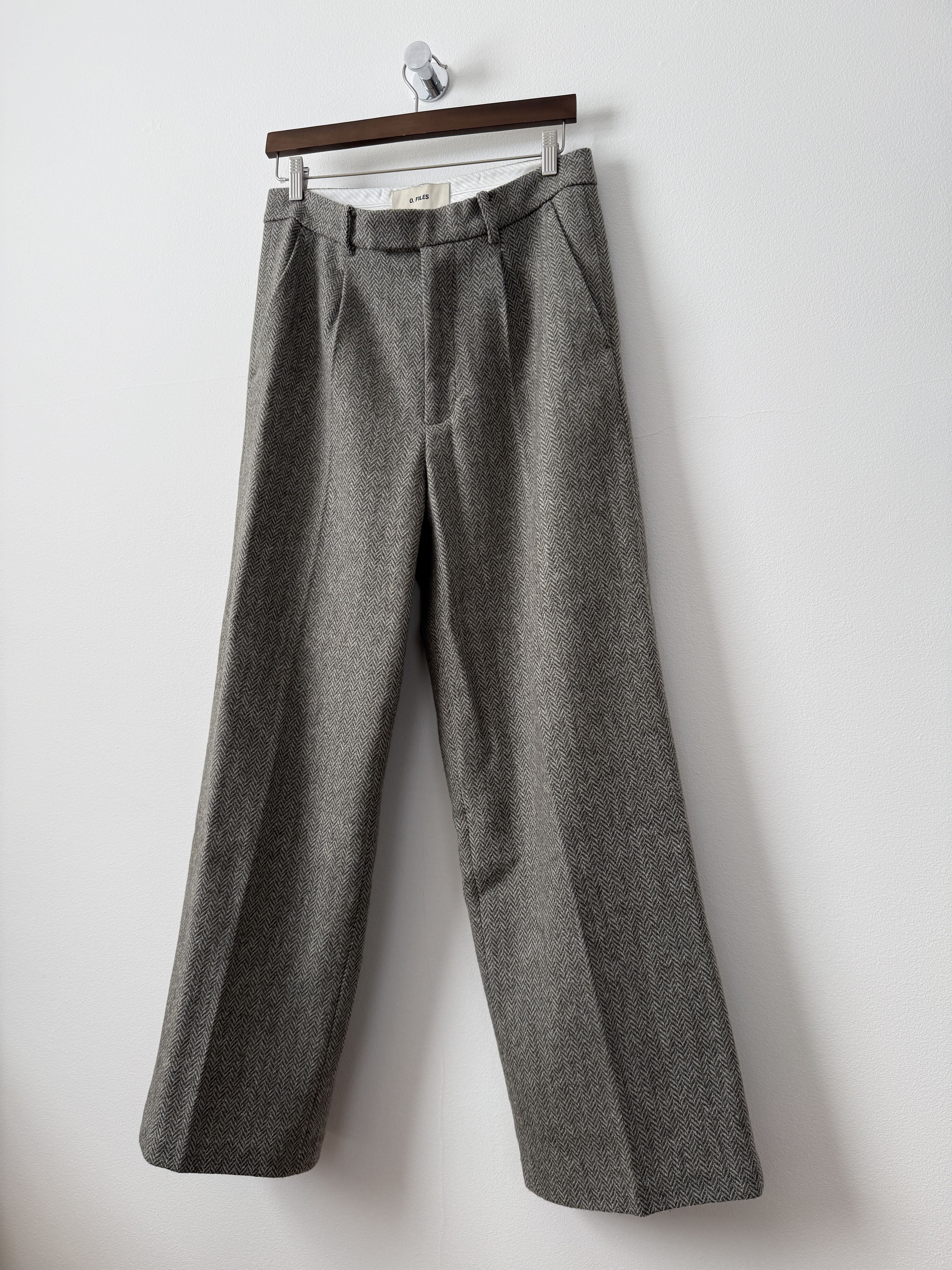Ojardorf O. Files Herringbone Wool Trousers Size US 32 / EU 48 - 4 Thumbnail