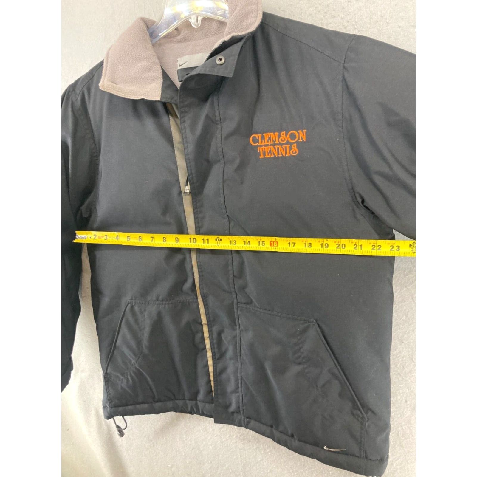 Nike Nike Mens Jacket Medium Black Fleece Lined Clemson Tennis Size US M / EU 48-50 / 2 - 2 Thumbnail