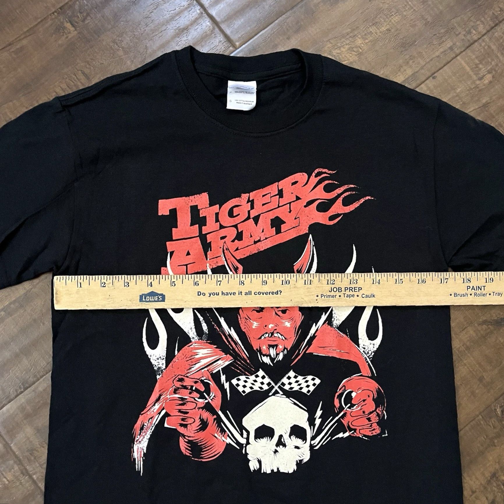 Gildan VINTAGE Tiger Army Band T-Shirt Small Black 90s Psychobilly Punk Rock Mens Size US S / EU 44-46 / 1 - 5 Thumbnail