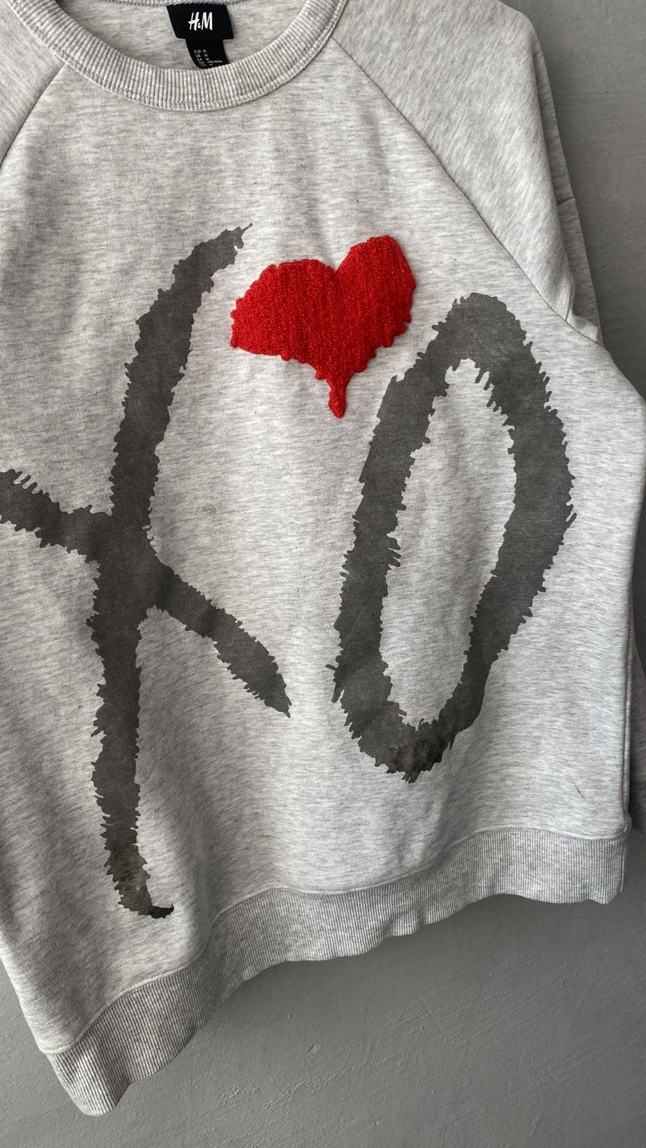H&M × Vintage × XO Vintage the weekend H&M XO Heart big logo sweatshirt Size US M / EU 48-50 / 2 - 4 Thumbnail