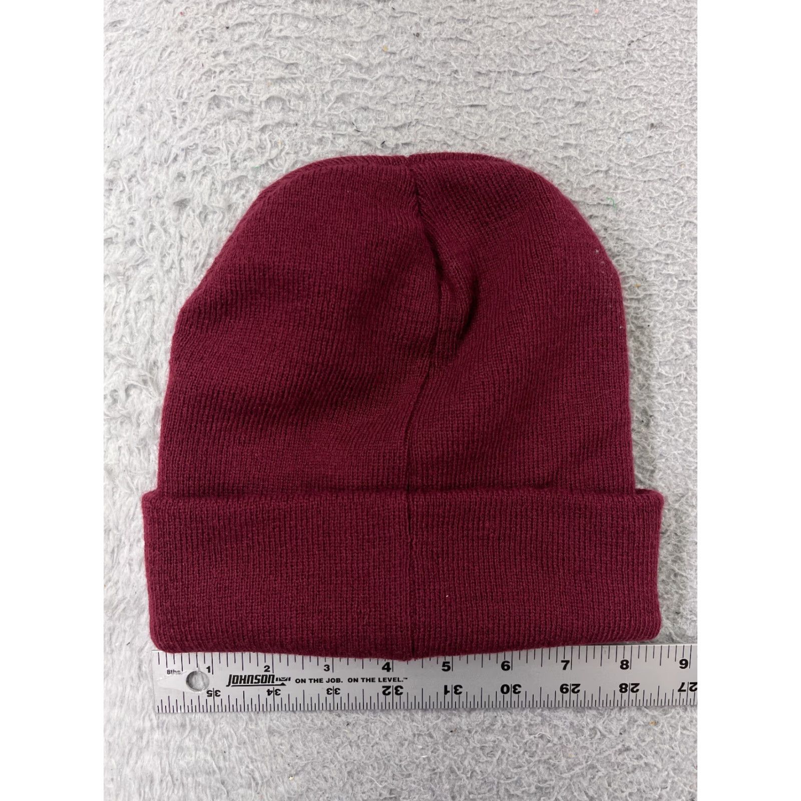 Vintage The Office Shrute Farms Beet Beanie Toque Adult One Size Burgundy Dwight Acrylic Beanie Mens CultureFly Shirt? Size ONE SIZE - 3 Thumbnail