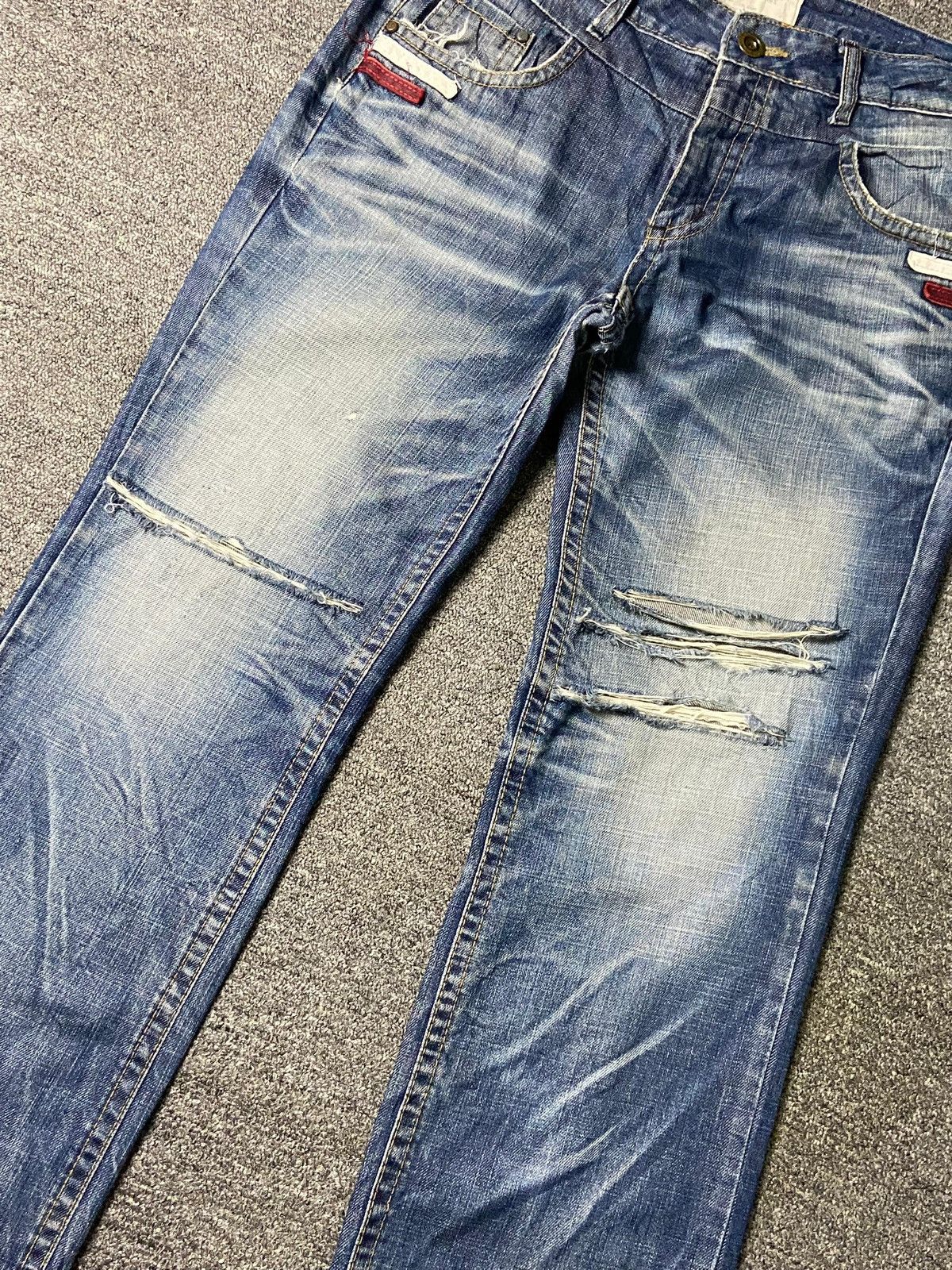 Hysteric Glamour × Japanese Brand × Vintage Vintage LOLITA JEANS Distressed Flared Jeans (132) Size US 36 / EU 52 - 15 Thumbnail
