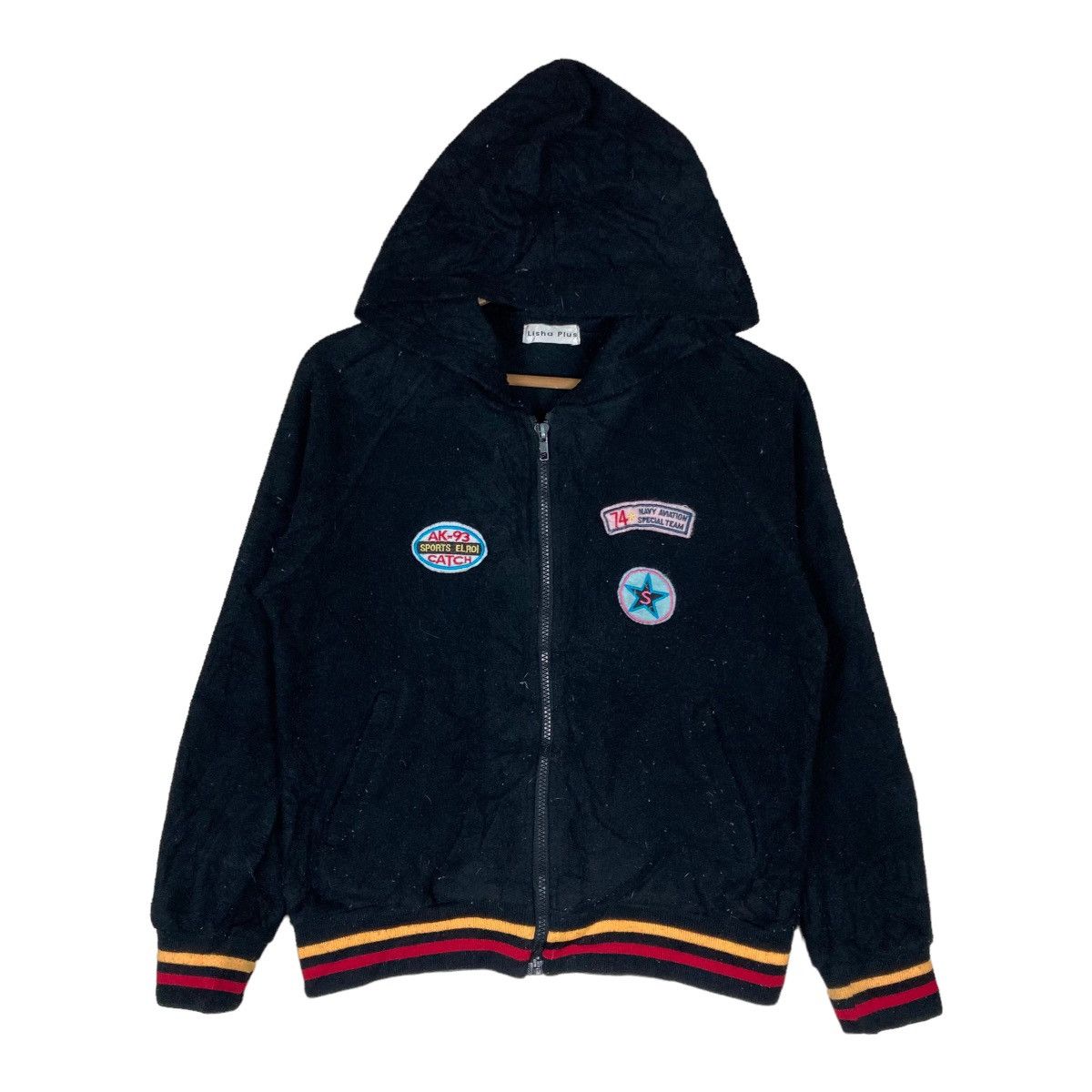 Vintage Vintage Lisha Plus Patchwork Full Zipper Fleece Hoodie Size US S / EU 44-46 / 1 - 1 Thumbnail