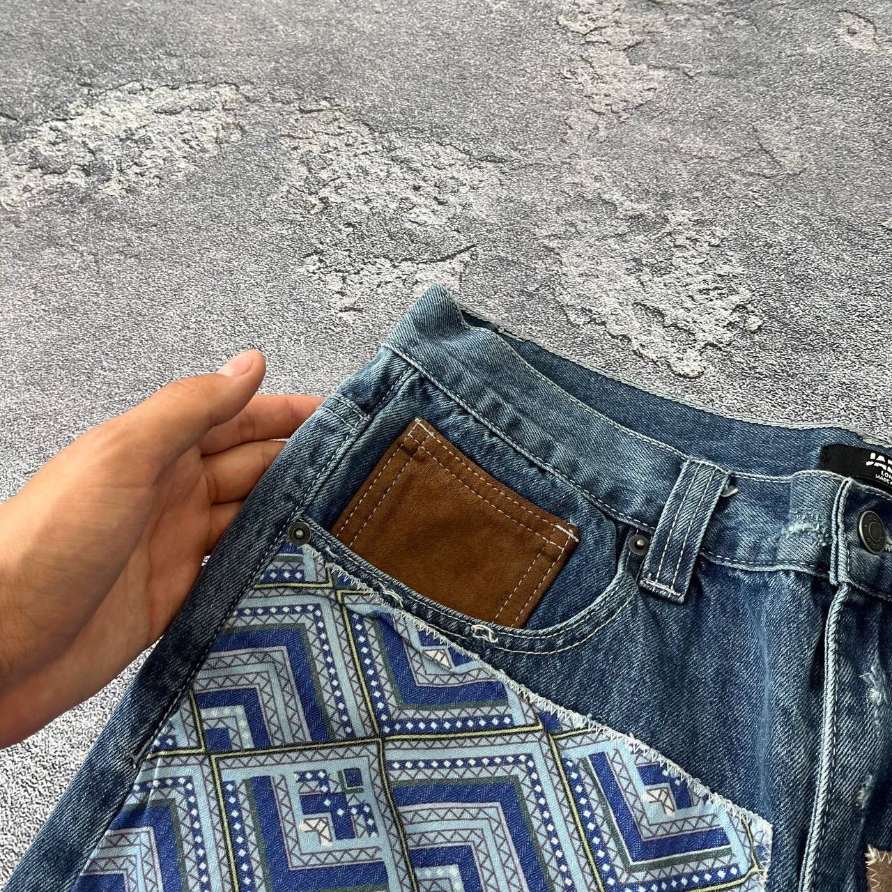 Japanese Brand Jeans Dirty Pants Faded Crash Denim Thrashed Y2K Distressed Size US 34 / EU 50 - 10 Thumbnail