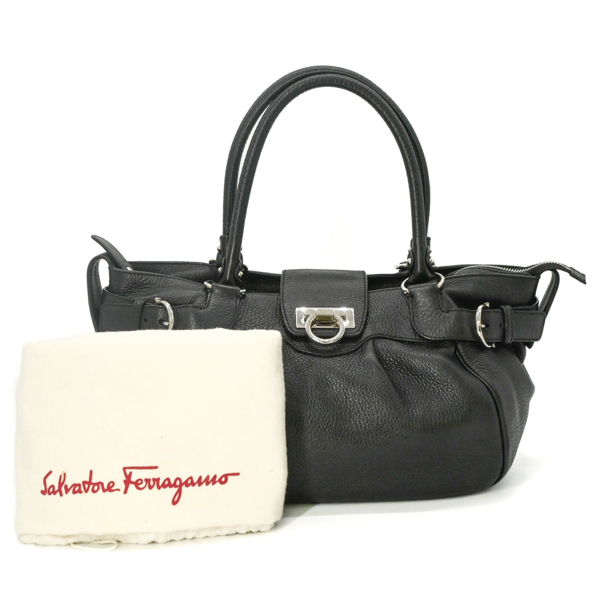 Salvatore Ferragamo Salvatore Ferragamo Gancini Handbag for Women, Black Size ONE SIZE - 1 Thumbnail