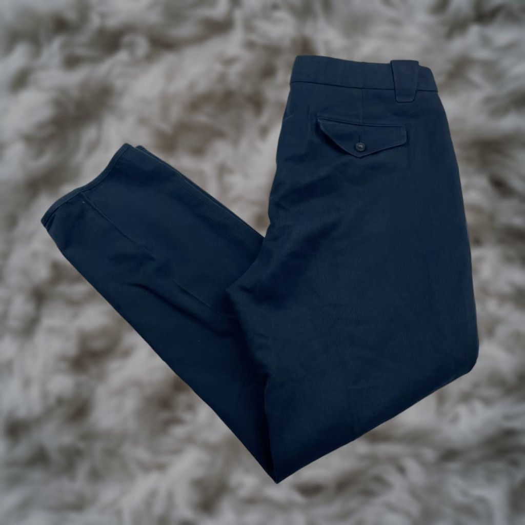 Polo Ralph Lauren Polo Ralph Lauren Dress Pants Men Black Cotton/Wool Twill Flat Front 36x30 Vintage: No (36) Black Mens Dress Pants Size US M / EU 48-50 / 2 - 1 Thumbnail