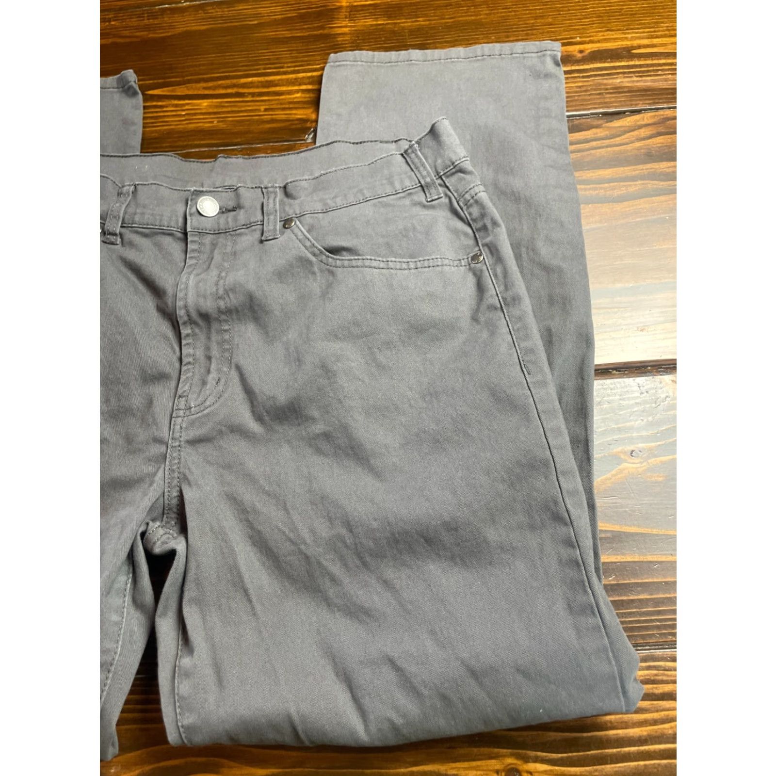 Vintage Full Blue Jeans Men's 34x30 Gray Denim Pockets Jeans Size US 34 / EU 50 - 3 Thumbnail