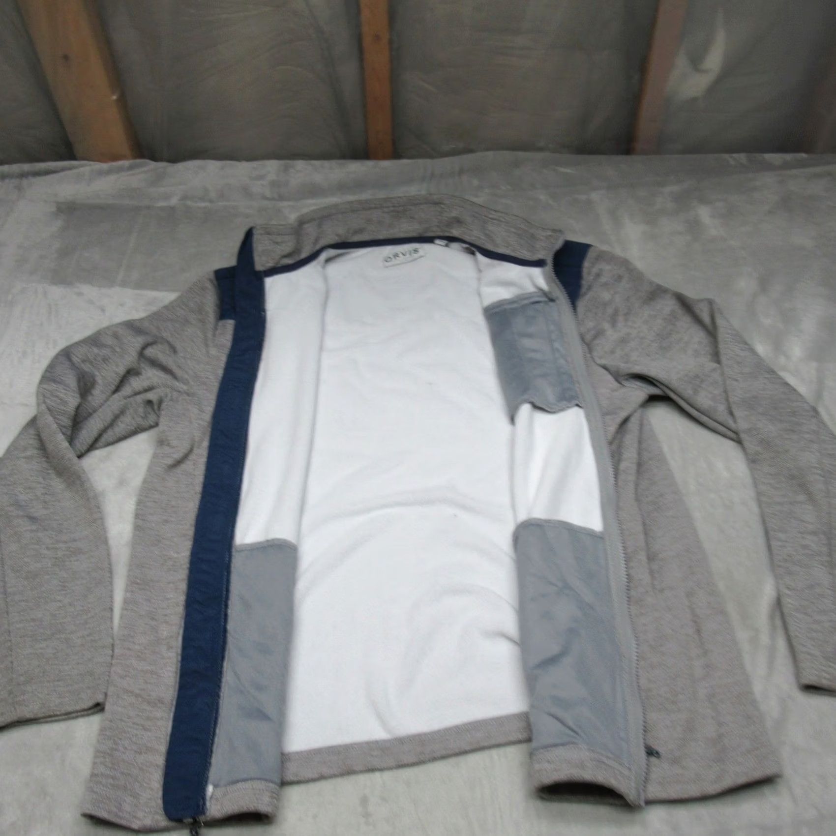 Orvis ORVIS Jacket Men L Gray Full Zip Wind Performance Hiking Fishing Rain Wind Size US L / EU 52-54 / 3 - 3 Thumbnail