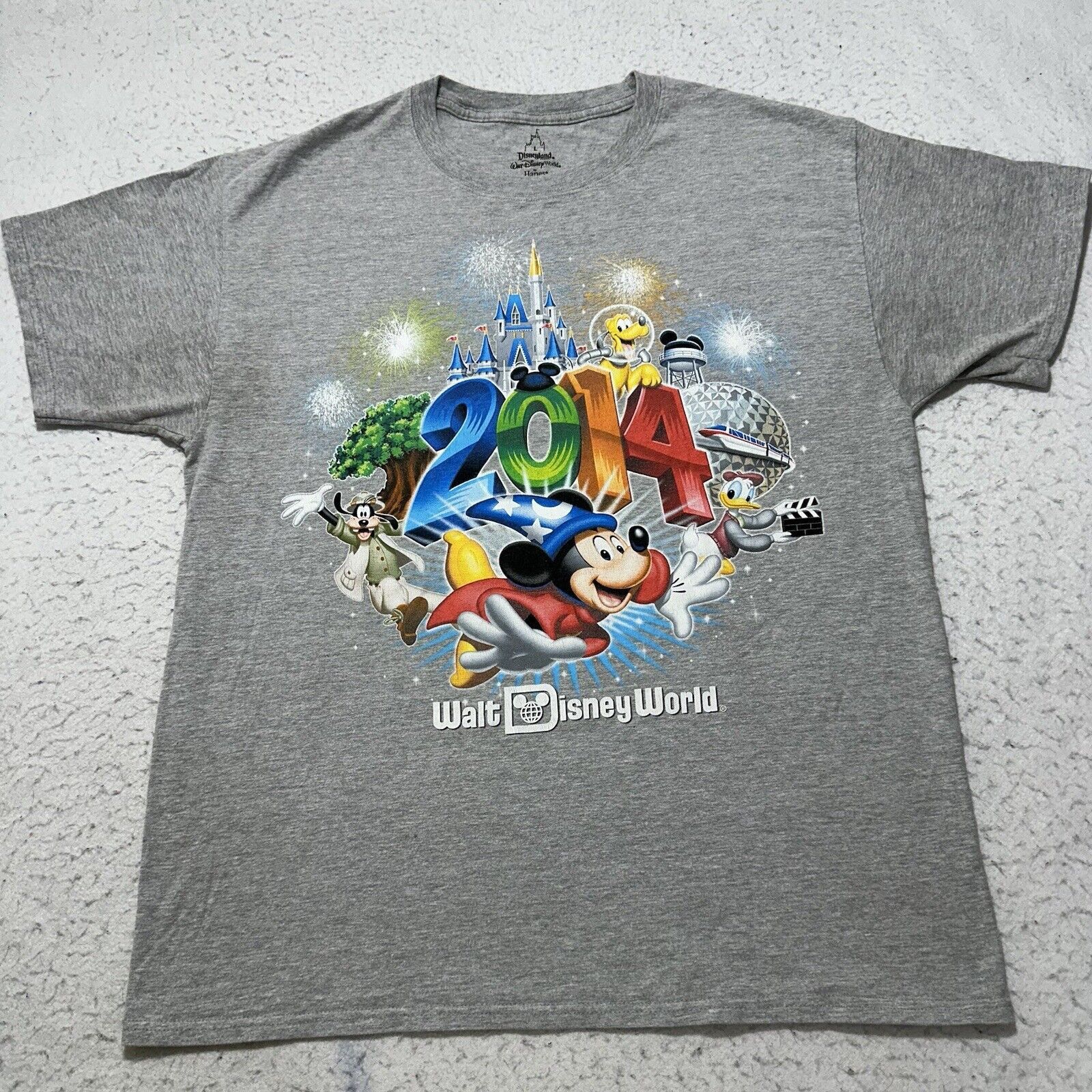 Disney Disney Large 2014 Disney World Mickey Mouse Graphic T Shirt Size US L / EU 52-54 / 3 - 1 Thumbnail