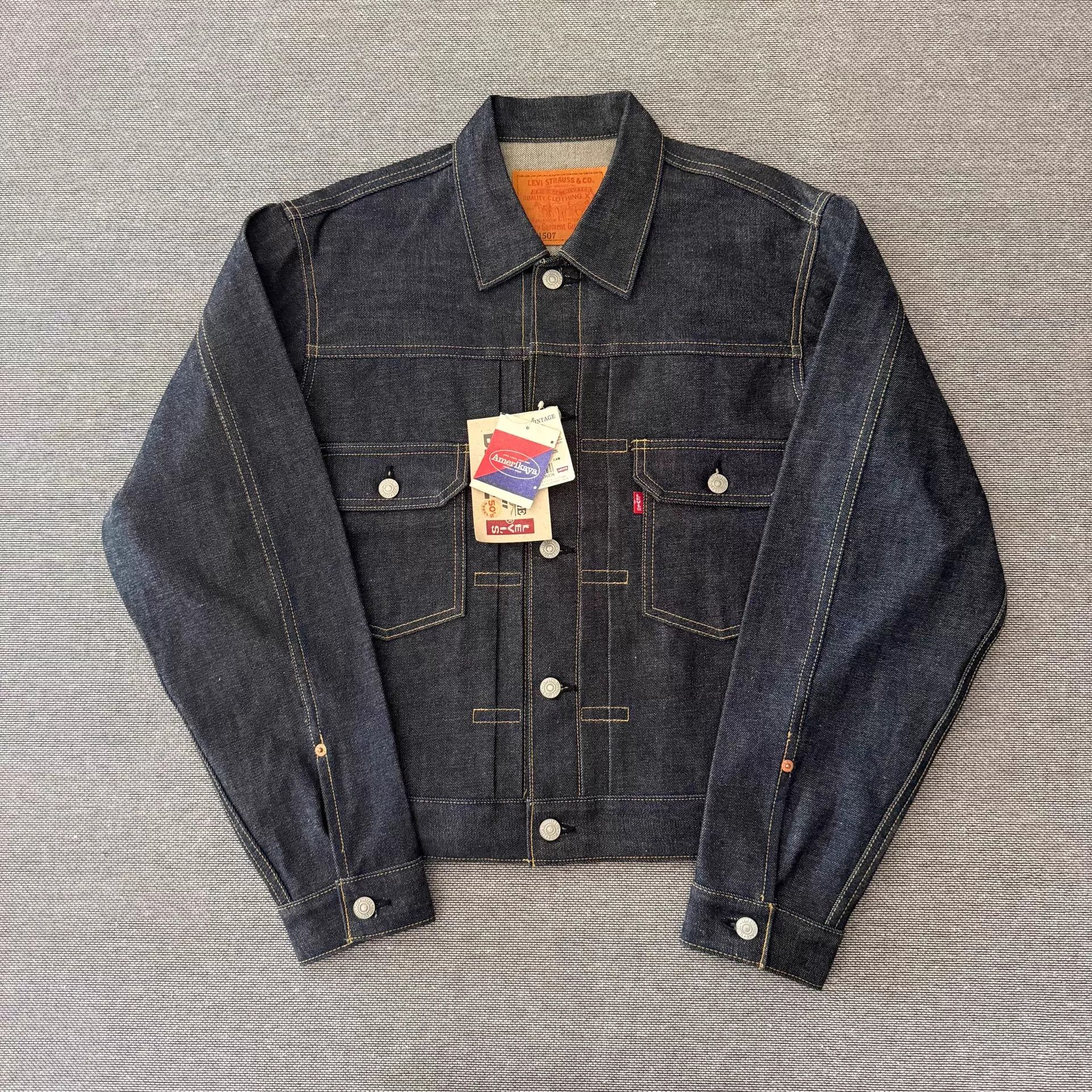 Levi's Levi's LVC507 Type2 Raw Denim Jacket Japan 95' 38 Size US M / EU 48-50 / 2 - 1 Thumbnail