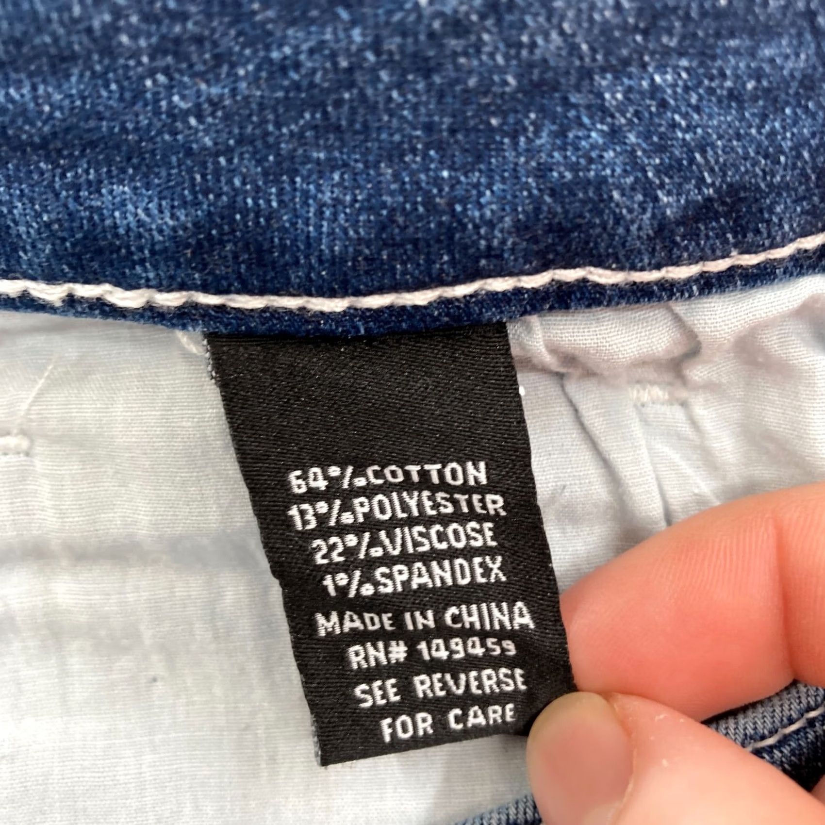 Vintage Stitch Fix Prosperity Edyth Capri Capri Skinny Jean Women's 32 Blue Size 24" / US 00 / IT 34 - 6 Thumbnail
