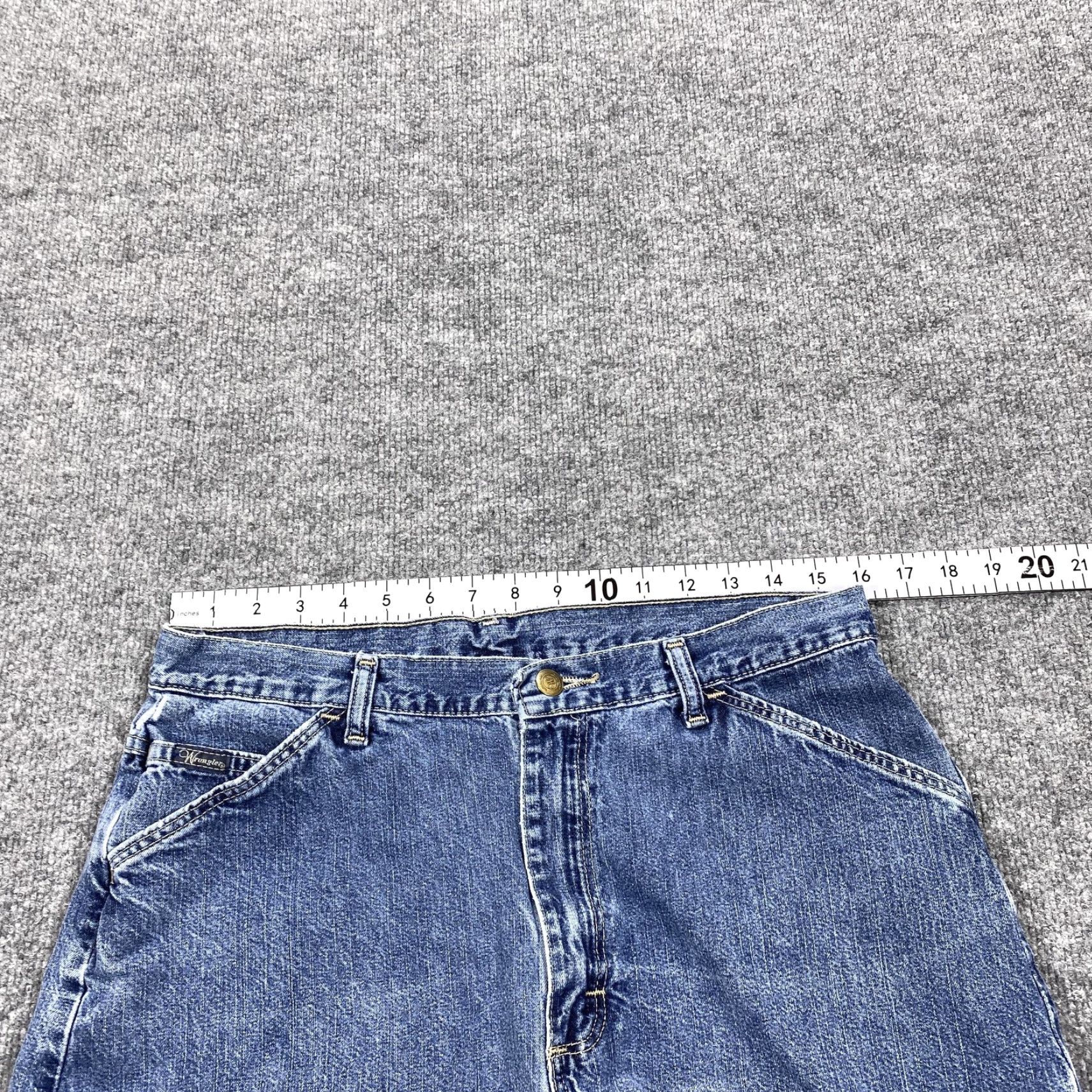 Wrangler Wrangler Cut-Off Shorts Womens 32 Blue Denim Relaxed Fit Fringe 5-Pocket Size 24" / US 00 / IT 34 - 5 Thumbnail
