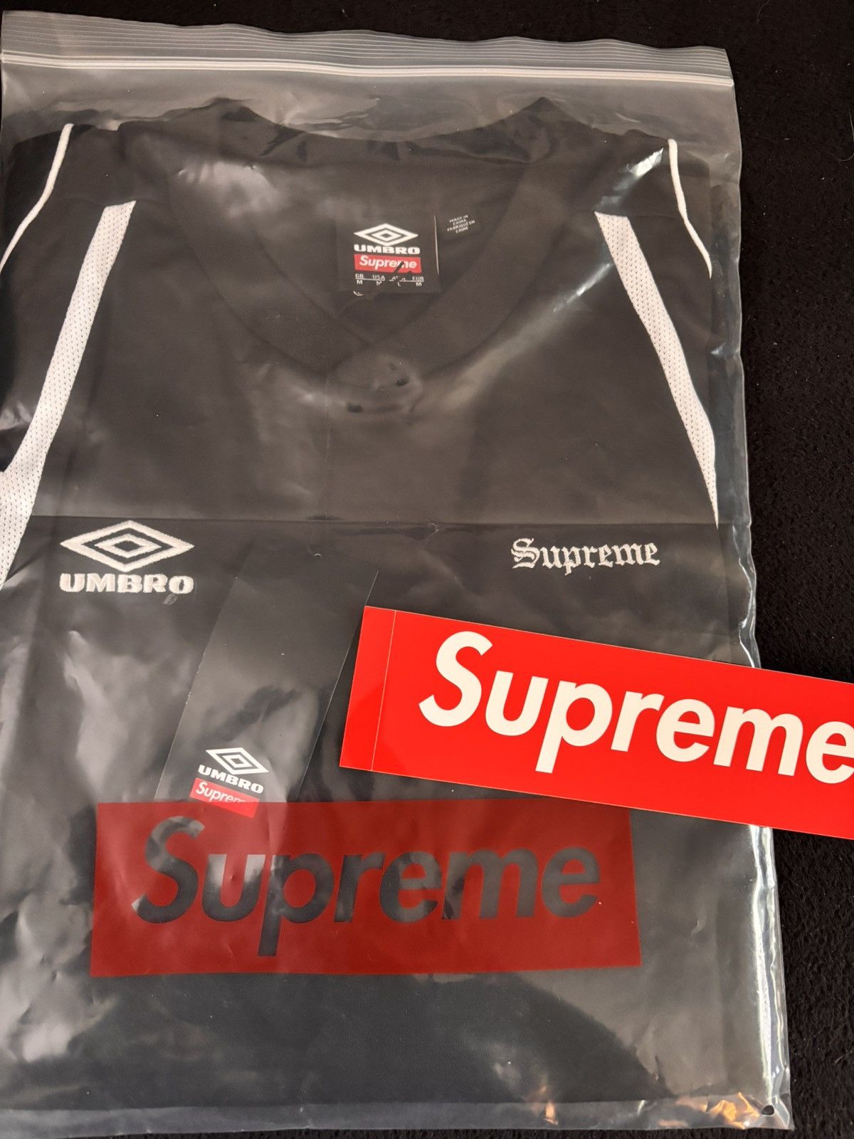 Supreme × Umbro Supreme/ Umbro Old English Soccer Jersey (BRAND NEW) Size US M / EU 48-50 / 2 - 1 Thumbnail