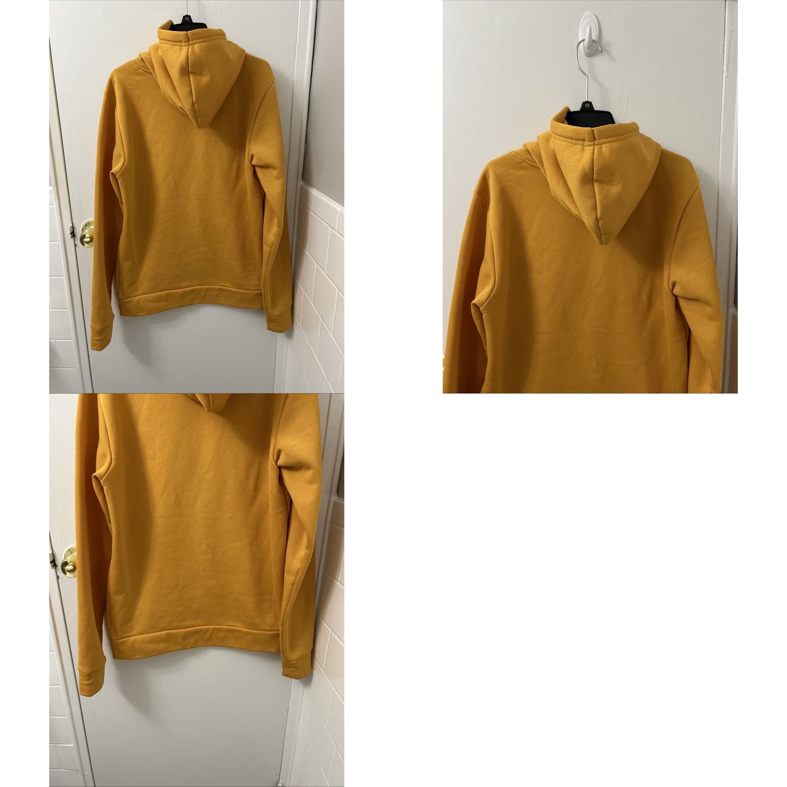 The North Face VINTAGE The North Face Hoodie Mens S Yellow Logo Pullover Fleece Lined Sweatshirt Size US S / EU 44-46 / 1 - 8 Thumbnail