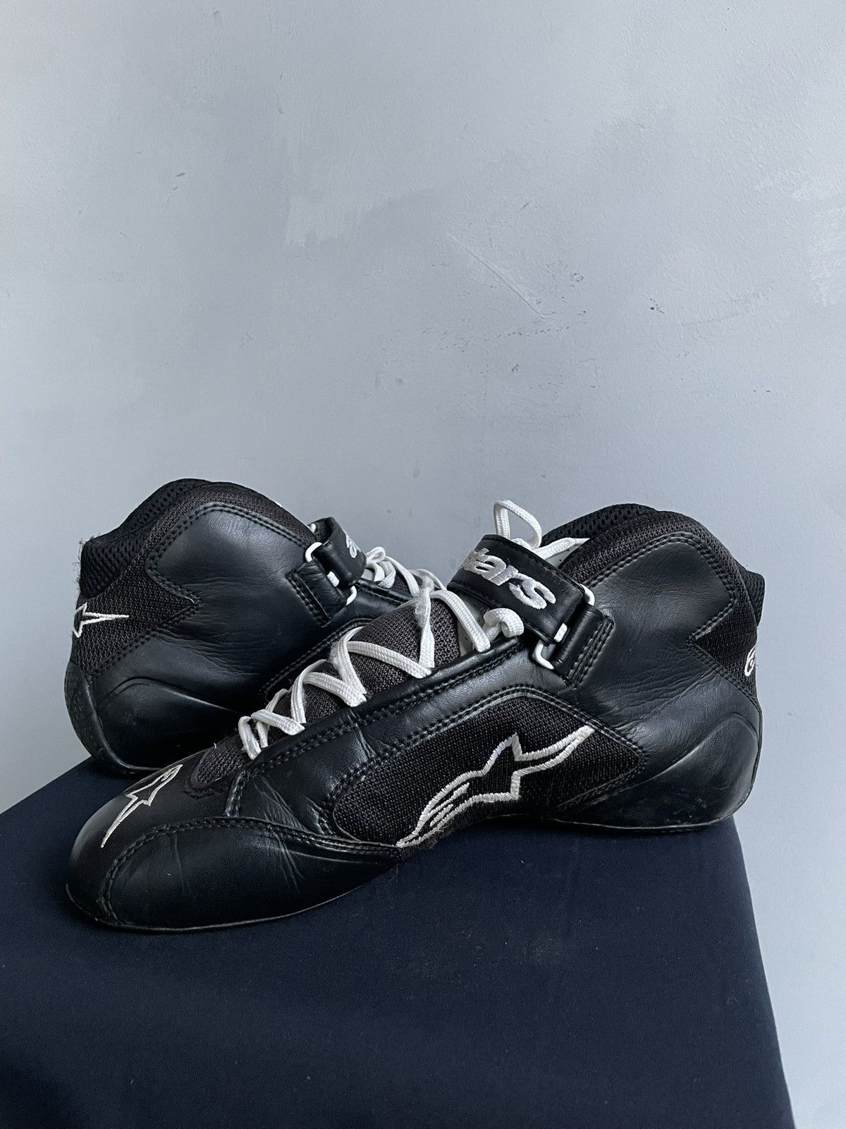 Hedi Slimane Alpinestars Black moto racing Sneakers balenciaga style y2k Size US 8 / EU 41 - 10 Thumbnail