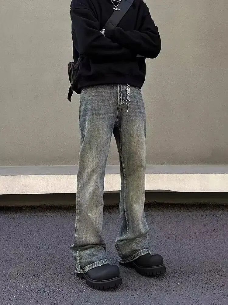 Japanese Brand Vintage washed slub straight-leg bootcut jeans Size US 30 / EU 46 - 5 Thumbnail