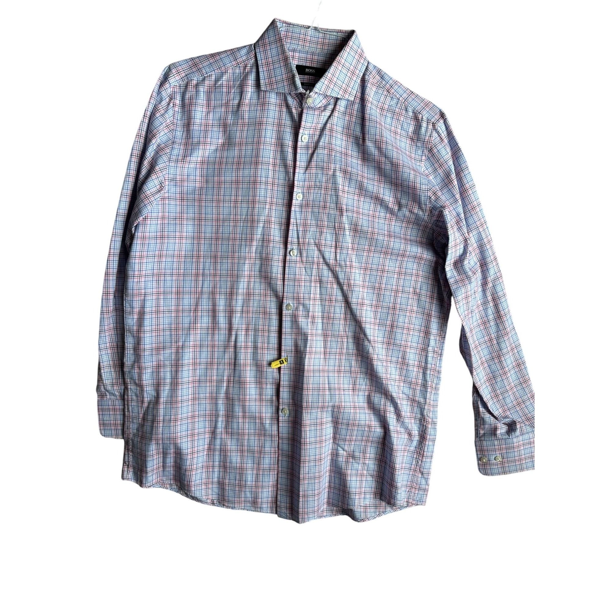 Hugo Boss BOSS Hugo Boss Men's Sharp Fit Plaid Shirt, multicolor 16 32 Size US M / EU 48-50 / 2 - 1 Thumbnail