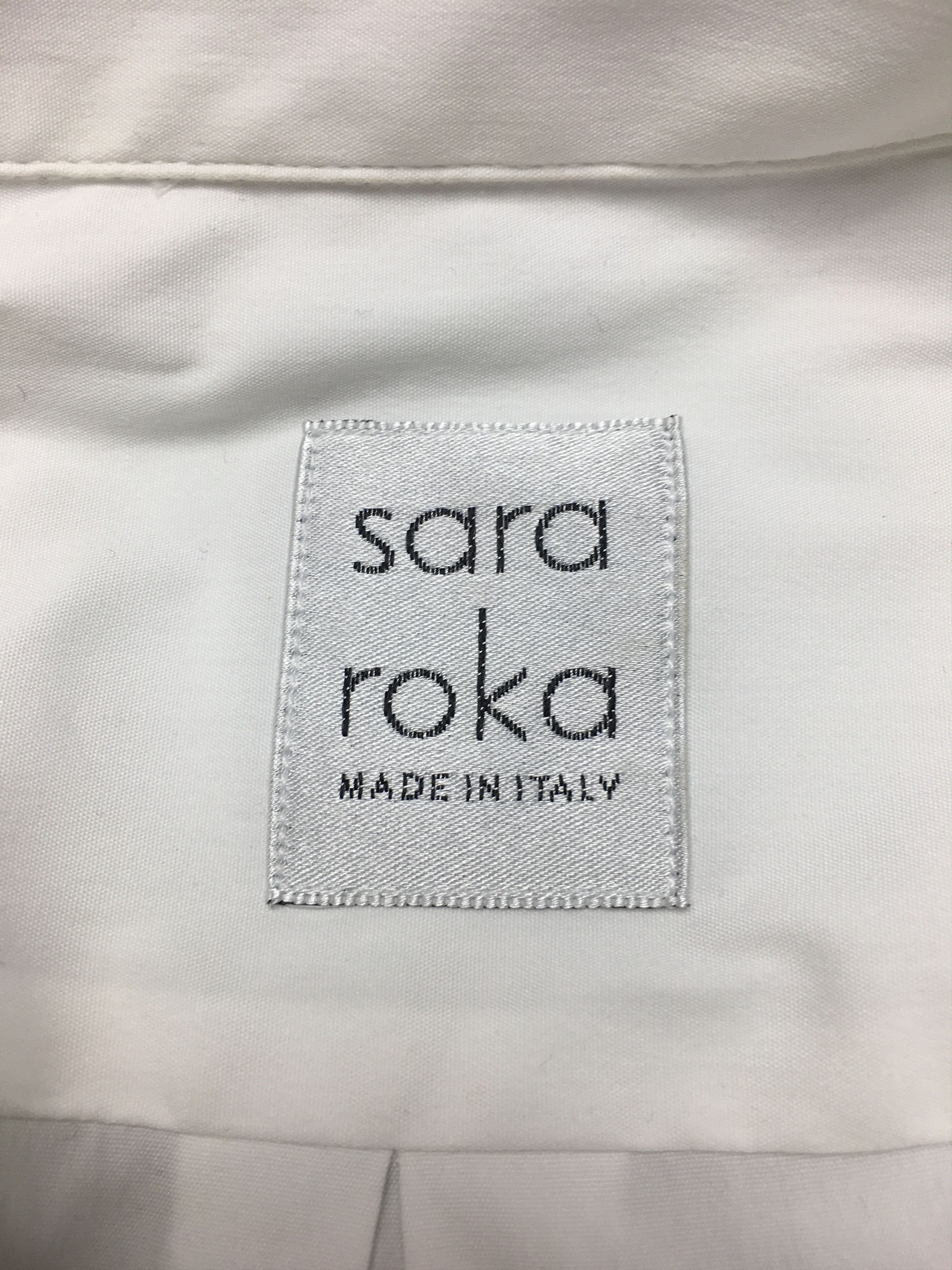 Other SARA ROKA Shirt Dress White/Navy Cotton EU 40 Size M / US 6-8 / IT 42-44 - 9 Thumbnail