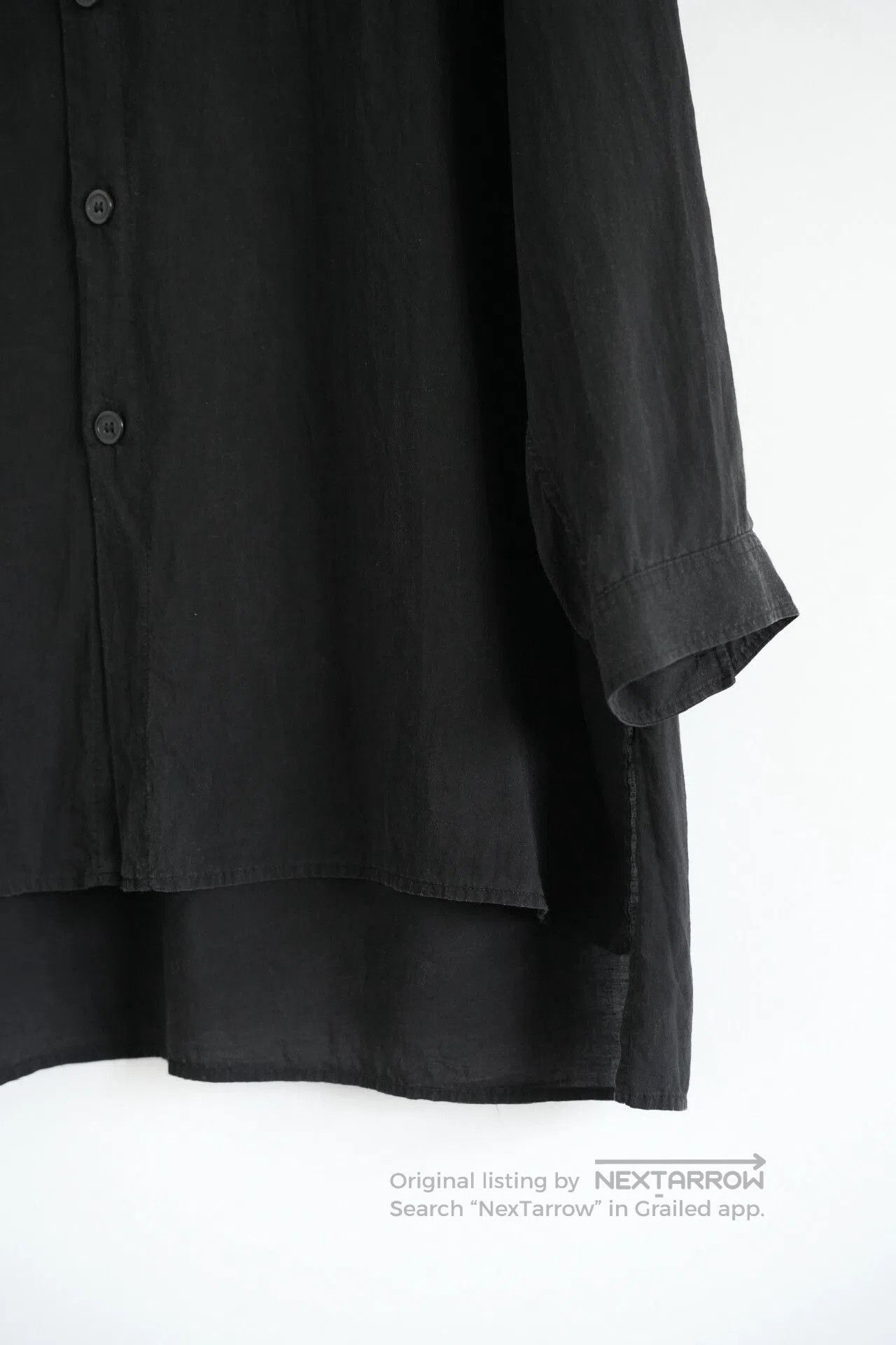 Yohji Yamamoto asymmetrical collar tencel shirt by yohji yamamoto. Size US M / EU 48-50 / 2 - 4 Thumbnail