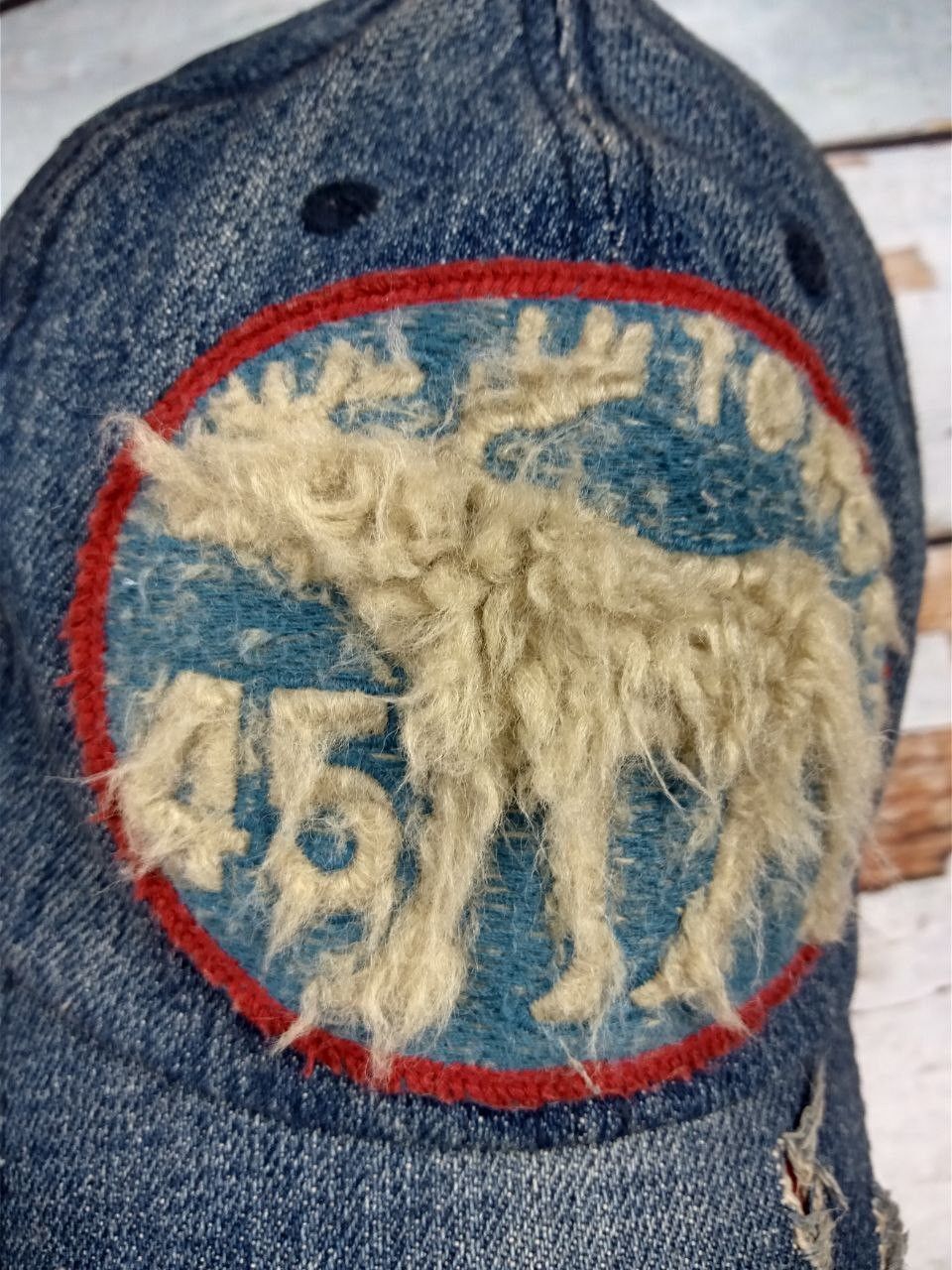 Japanese Brand Vintage Y2K JCap & Co 45 To North Denim Distressed Cap Size ONE SIZE - 4 Thumbnail