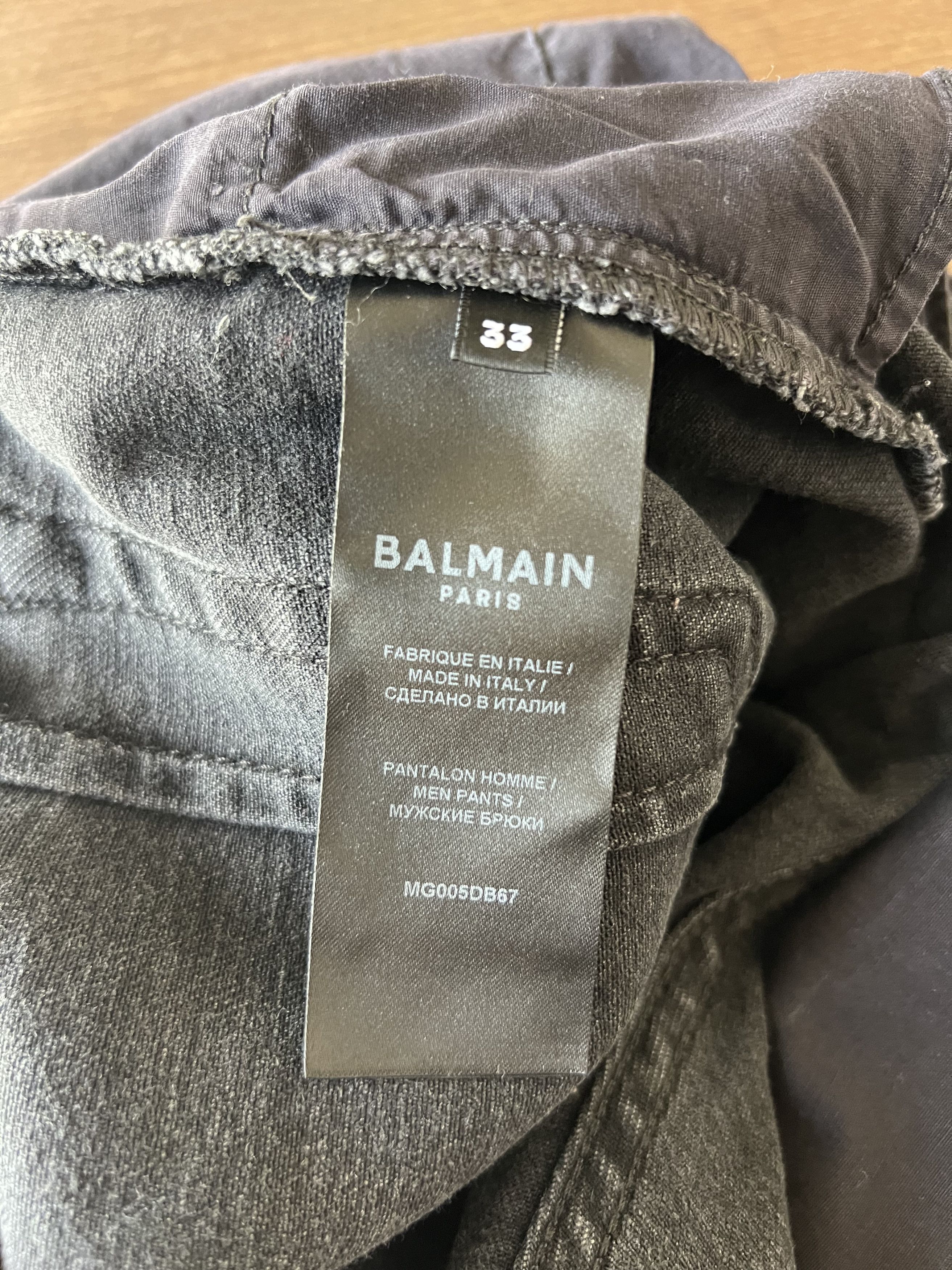 Balmain Balmain Biker Jeans Size US 33 - 5 Thumbnail