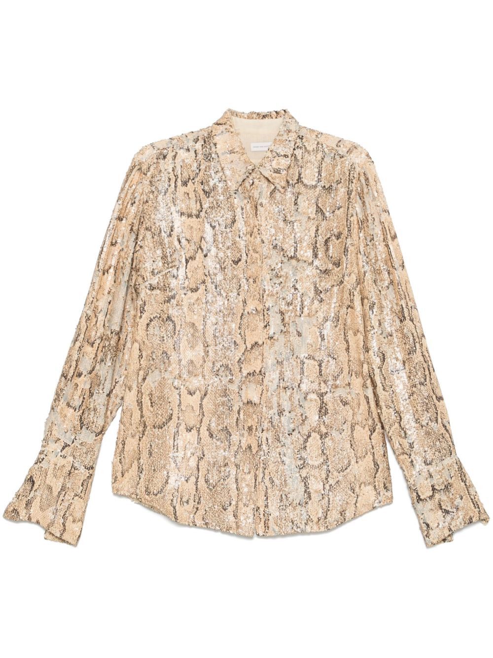 Dries Van Noten CELINA SEQUINED SHIRT Size XS / US 0-2 / IT 36-38 - 1 Thumbnail