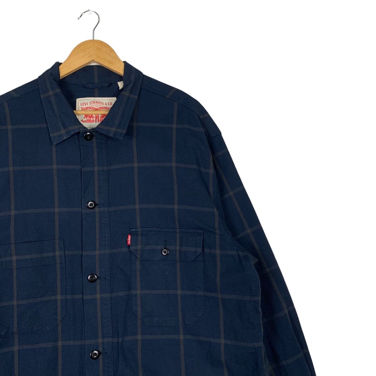 Levi's LEVIS Checked Work Shirt Flannel Jacket #1131-C52 Size US XL / EU 56 / 4 - 5 Thumbnail