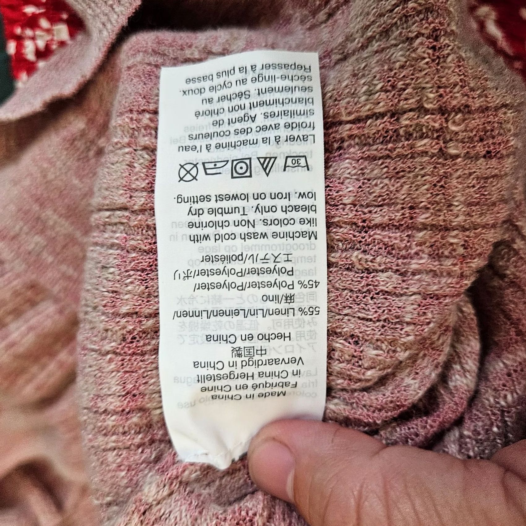 J.Crew J.CREW Women’s Medium Pink Knit Blouse NWT Ruffle Sleeve Marled Cotton Blend Crewneck Long Sleeve Regular Fit All Seasons Shirt Women M Pink NWT Size M / US 6-8 / IT 42-44 - 5 Thumbnail