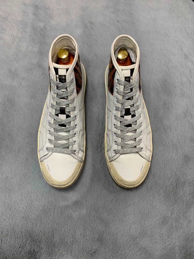 Saint Laurent Paris Saint Laurent High-Top Checkerboard Sneakers - dmc Size US 8 / EU 41 - 1 Thumbnail